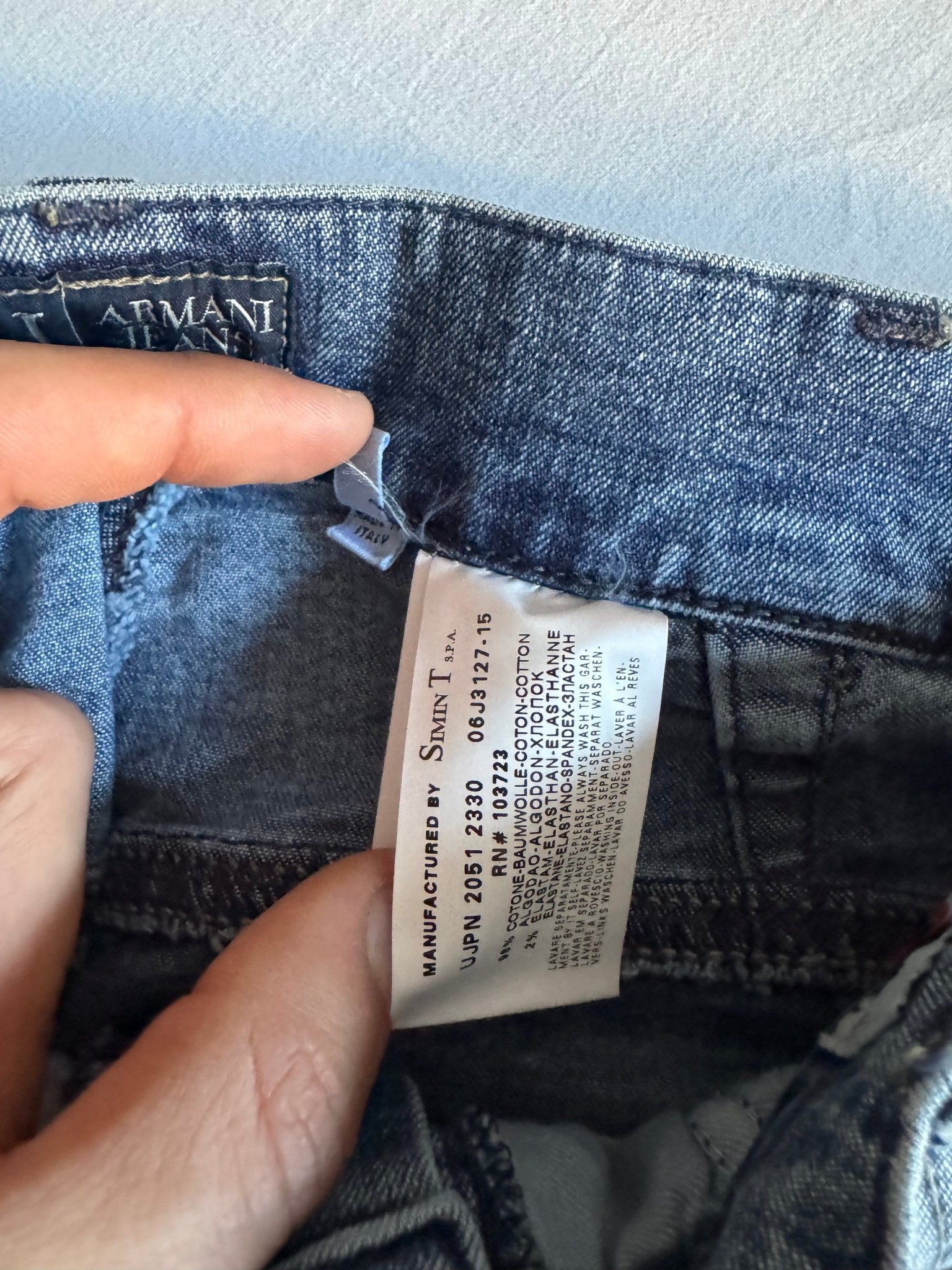 👖 Blugi vintage Armani – Made in Italy – mărimea US 36 - anbracaminte