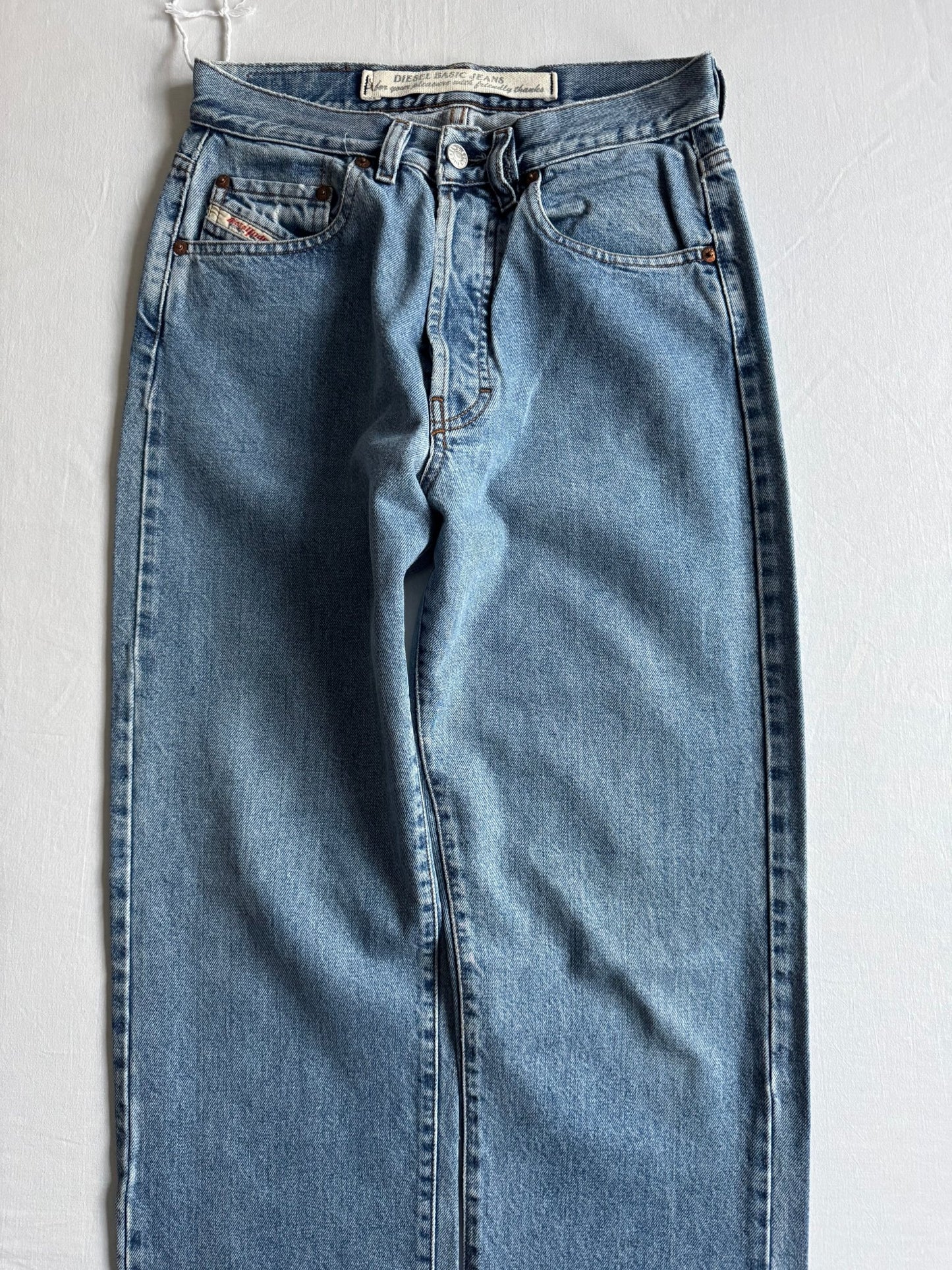 👖 Blugi Vintage Diesel Light Wash – Made in Italy – US 28 (EU 36) - anbracaminte