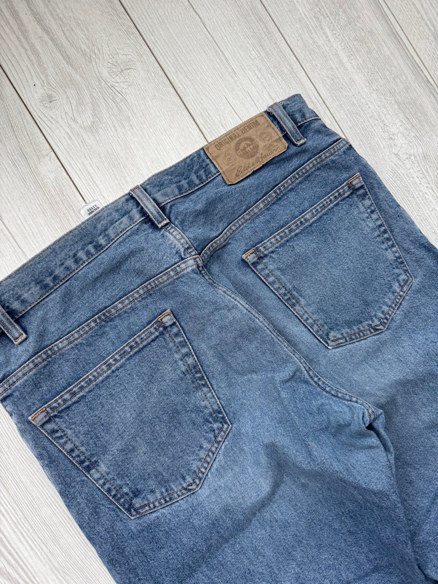 👖 Blugi Vintage Eddie Bauer Light Wash – W33 L32 (Relaxed Fit) - anbracaminte