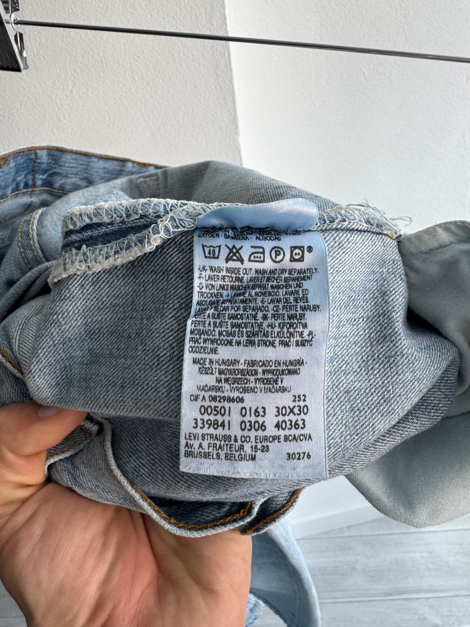 👖 Blugi Vintage Levi’s 501 Light Wash – W30 x L30 - anbracaminte