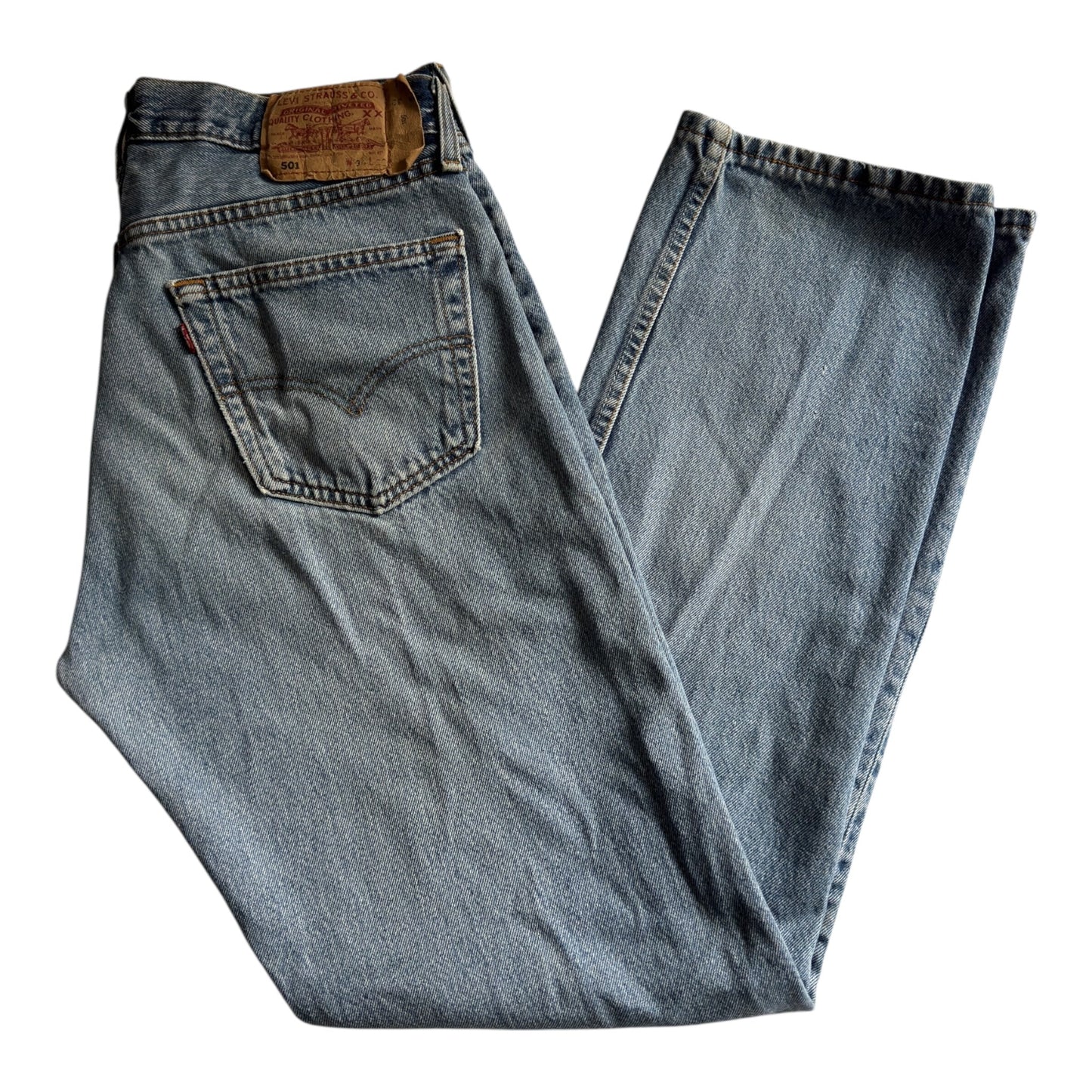 👖 Blugi Vintage Levi’s 501 – Made in UK – Mărime W34 x L32 - anbracaminte