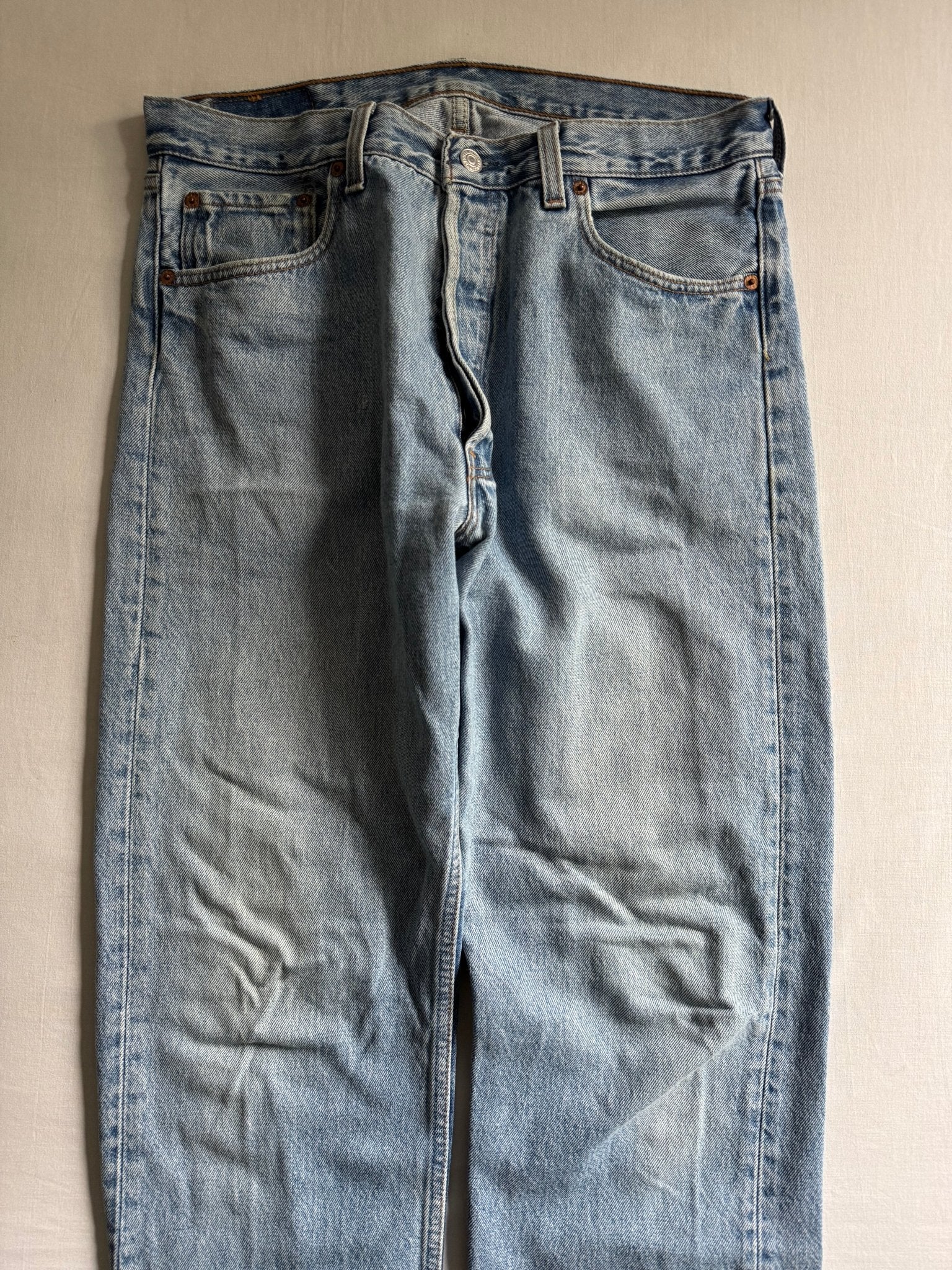 👖 Blugi Vintage Levi’s 501 – Made in USA – Mărime W34 x L32 - anbracaminte