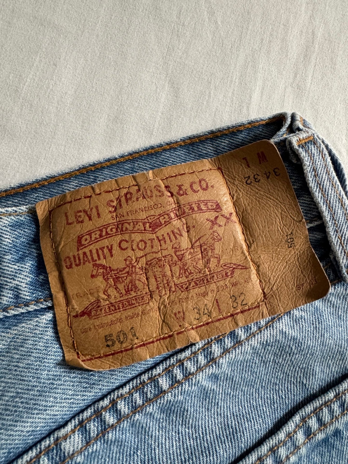 👖 Blugi Vintage Levi’s 501 – Made in USA – Mărime W34 x L32 - anbracaminte