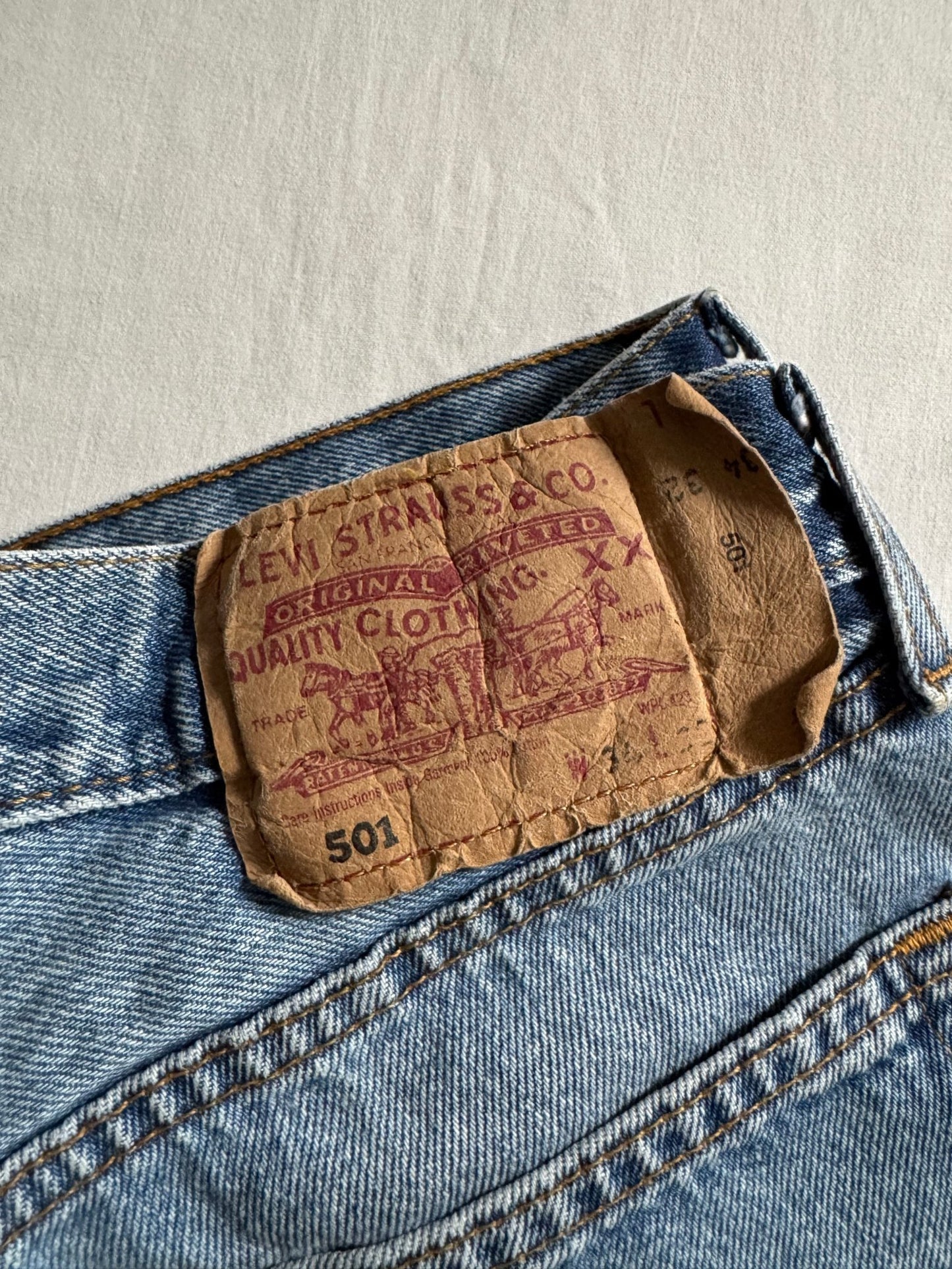 👖 Blugi Vintage Levi’s 501 – Mărime W34 x L32 – Made in UK - anbracaminte