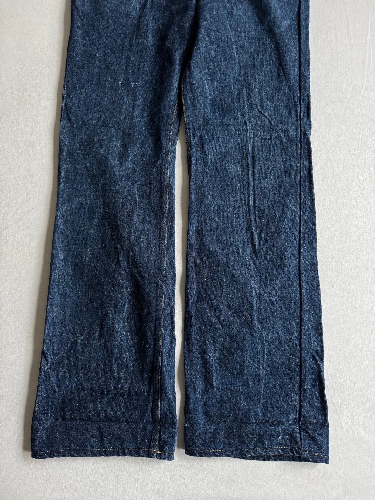 👖 Blugi vintage Levi’s 602 Big E / 1975 - Made in France - anbracaminte