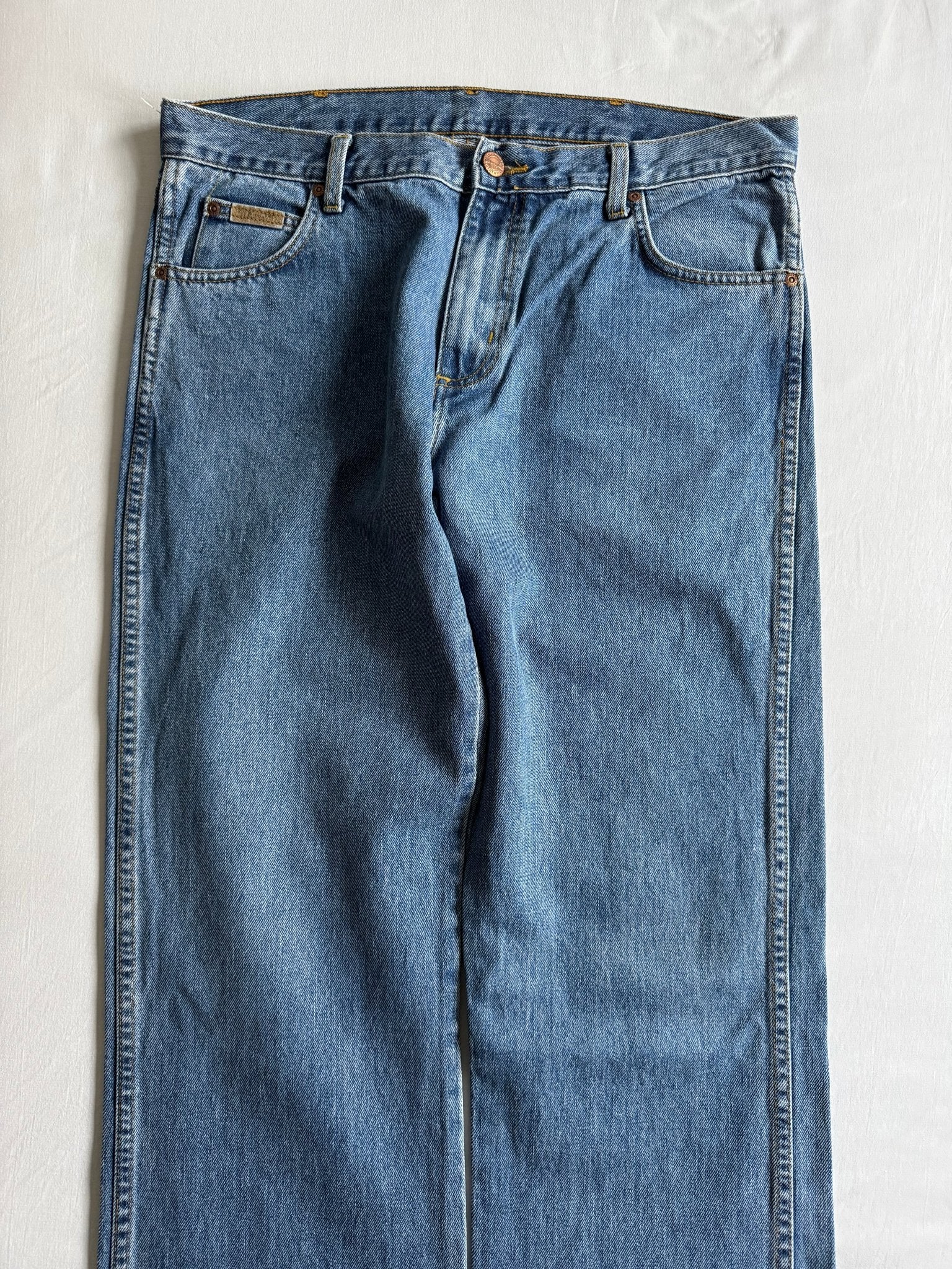 👖 Blugi Vintage Wrangler / Light Wash (W34 x L34) - anbracaminte