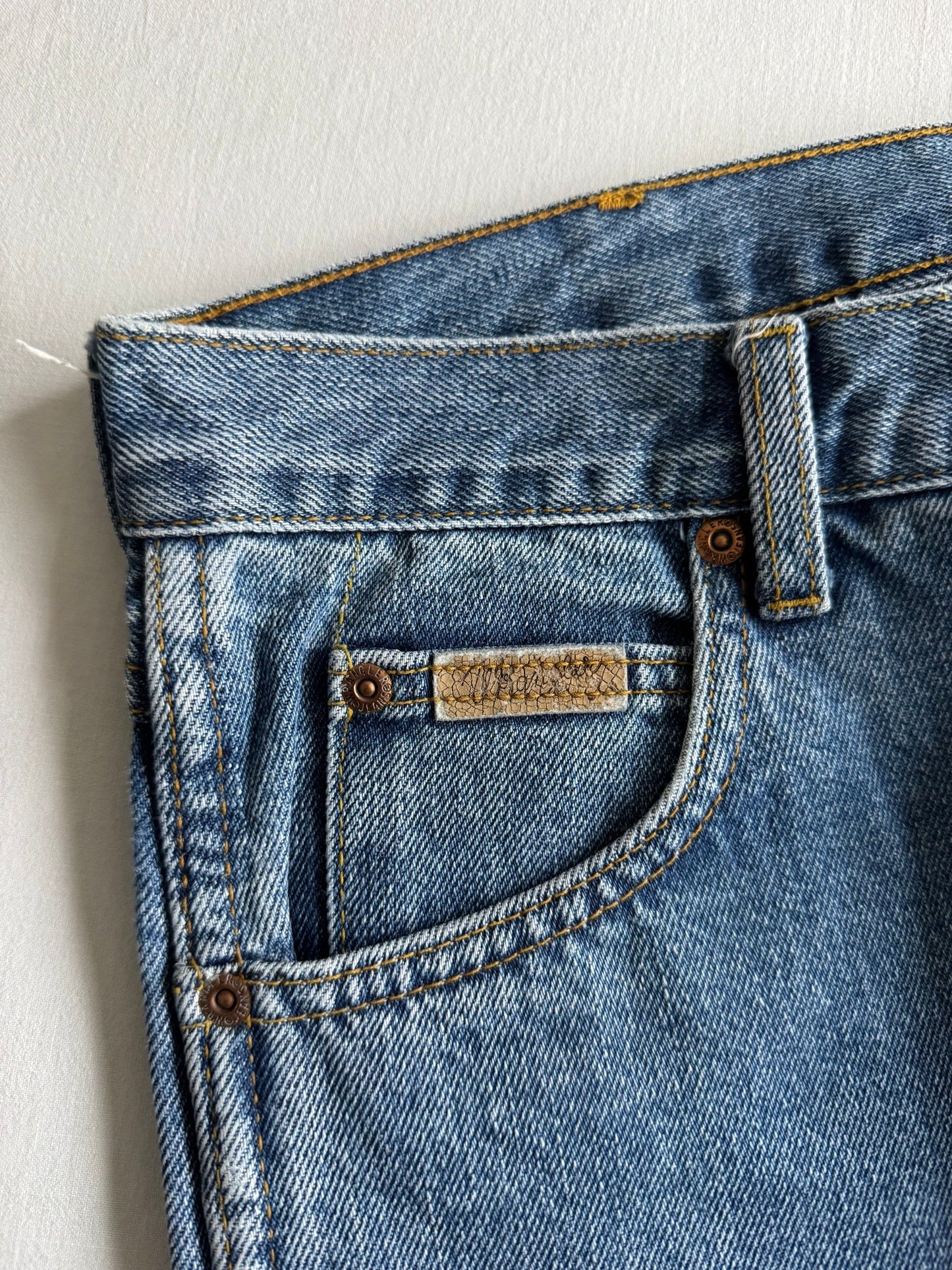 👖 Blugi Vintage Wrangler / Light Wash (W34 x L34) - anbracaminte