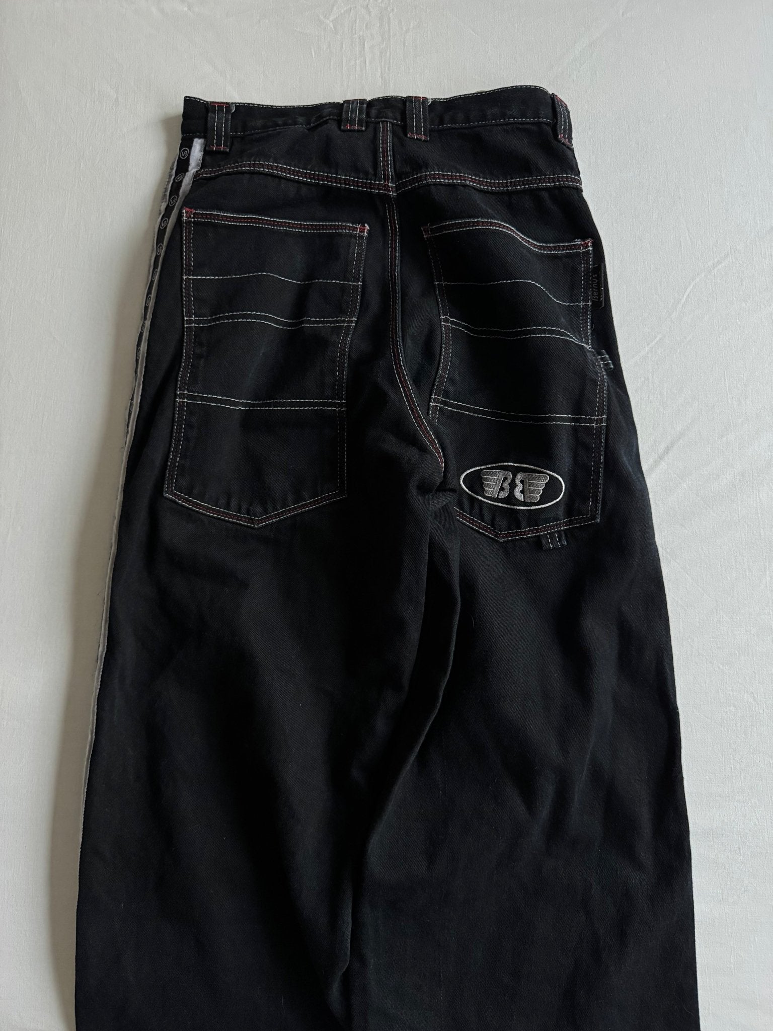 🛹 Blugi Y2K Berny’s Black Skater – Baggy Fit – US 27 - anbracaminte