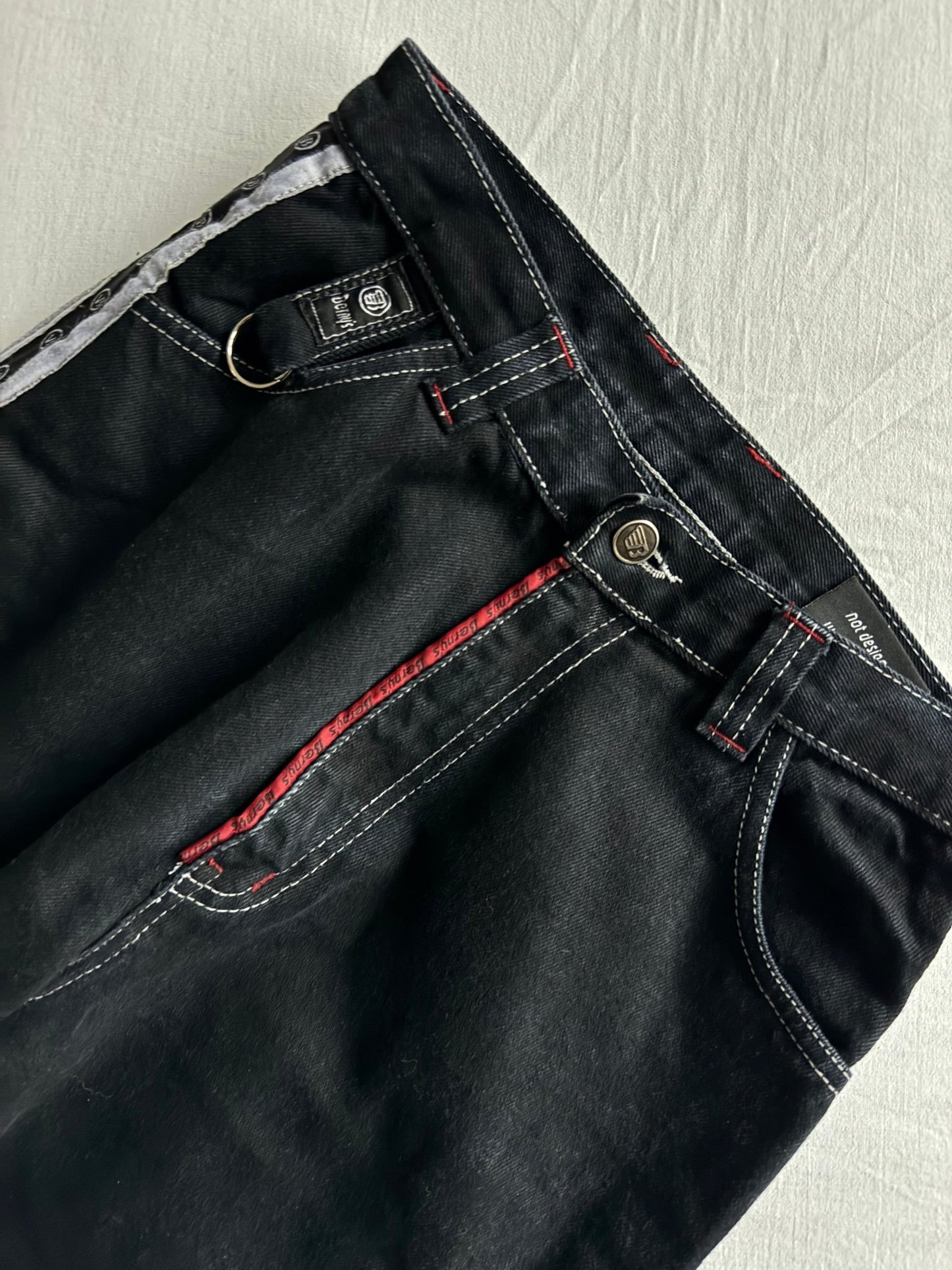 🛹 Blugi Y2K Berny’s Black Skater – Baggy Fit – US 27 - anbracaminte