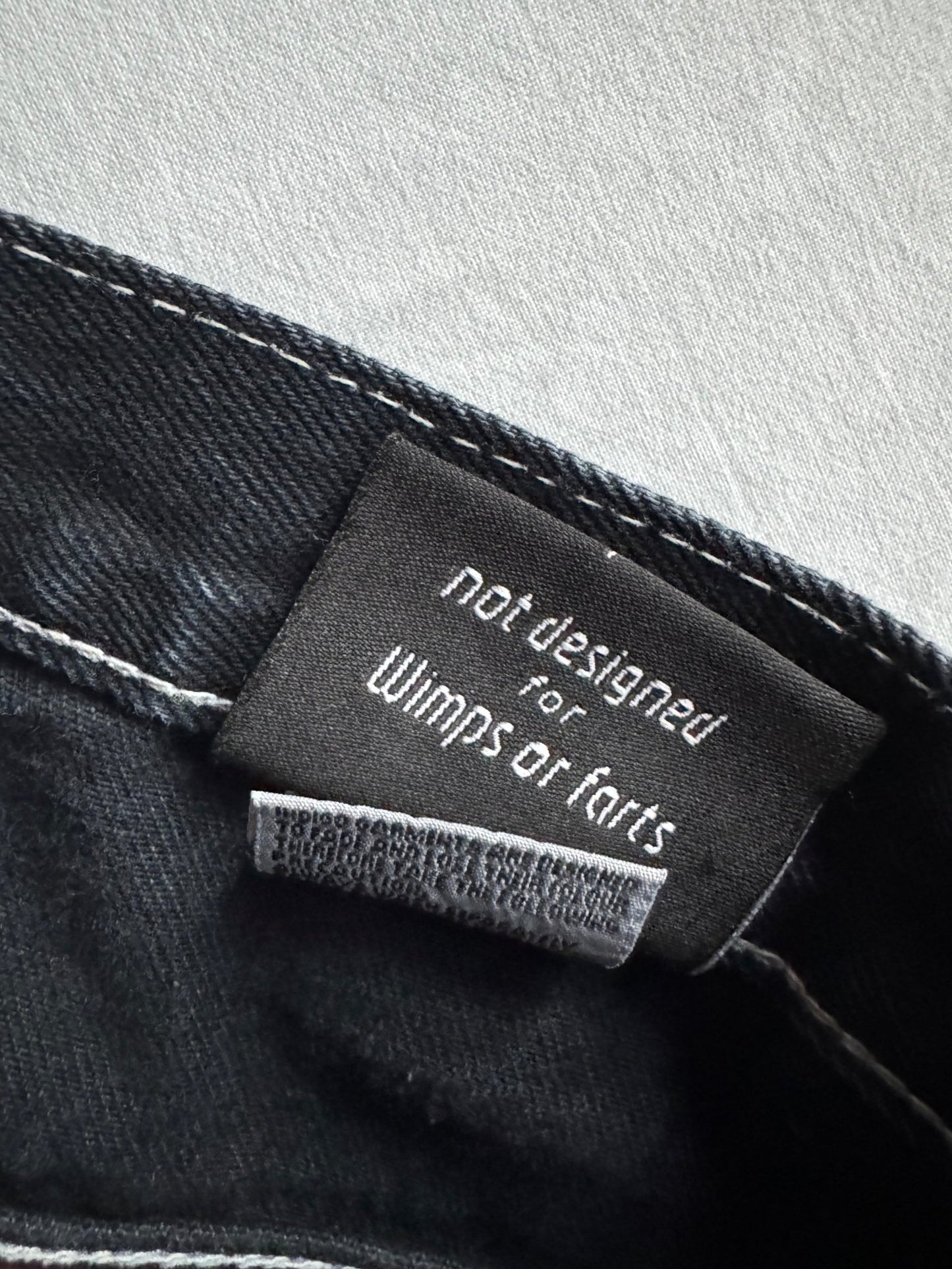 🛹 Blugi Y2K Berny’s Black Skater – Baggy Fit – US 27 - anbracaminte