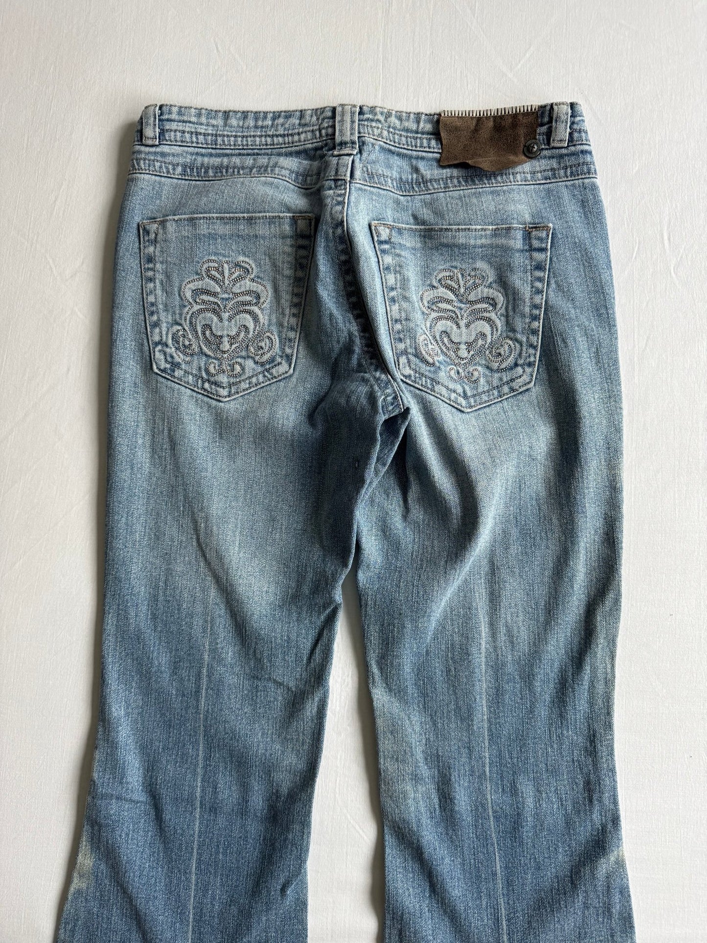 👖 Blugi Y2K Bootcut Industrial Cotton – US 5 / EU 36 - anbracaminte