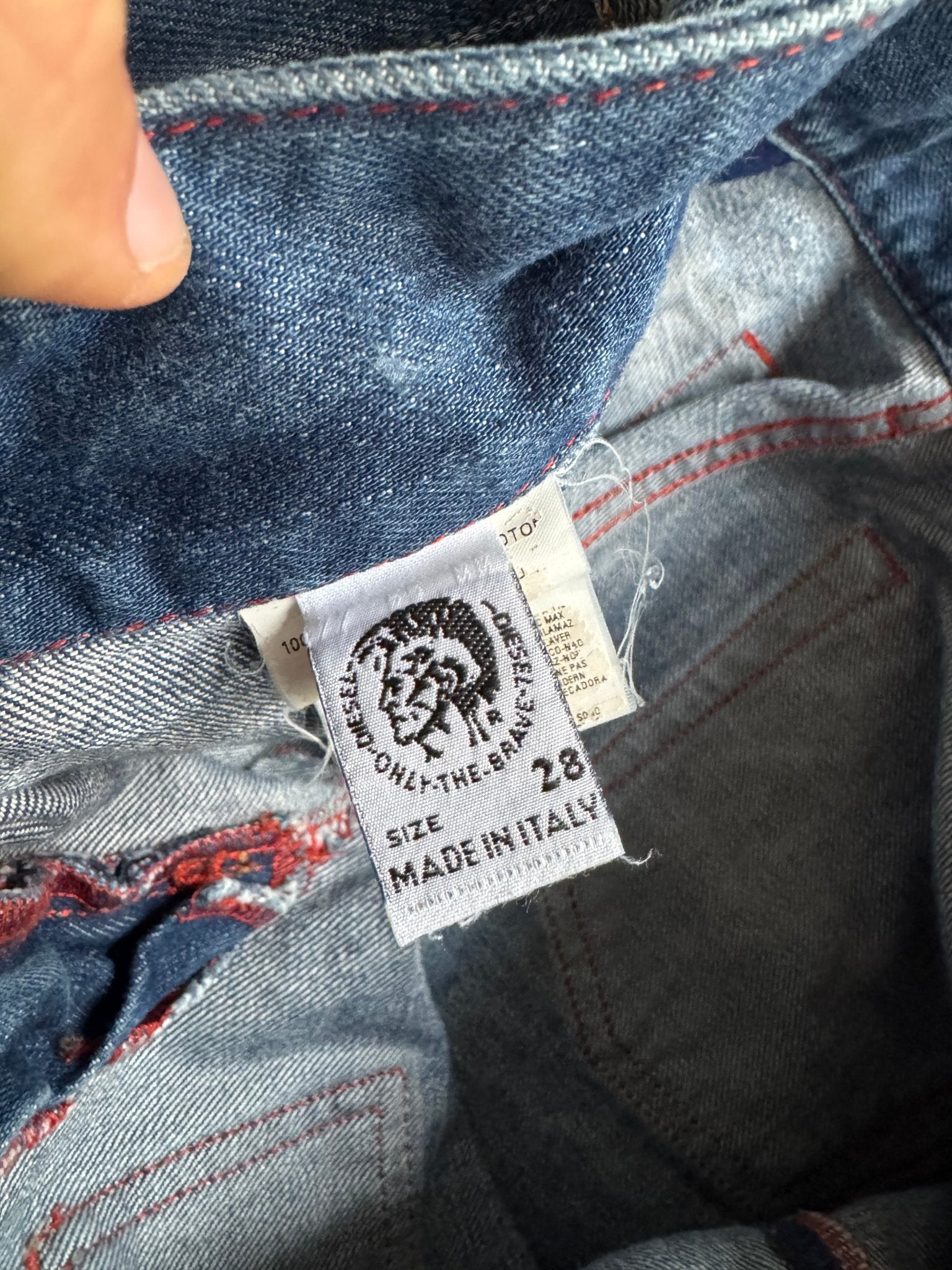 👖 Blugi Y2K Diesel Hush pentru femei – low waist, bootcut, mărimea US 28, Made in Italy - anbracaminte