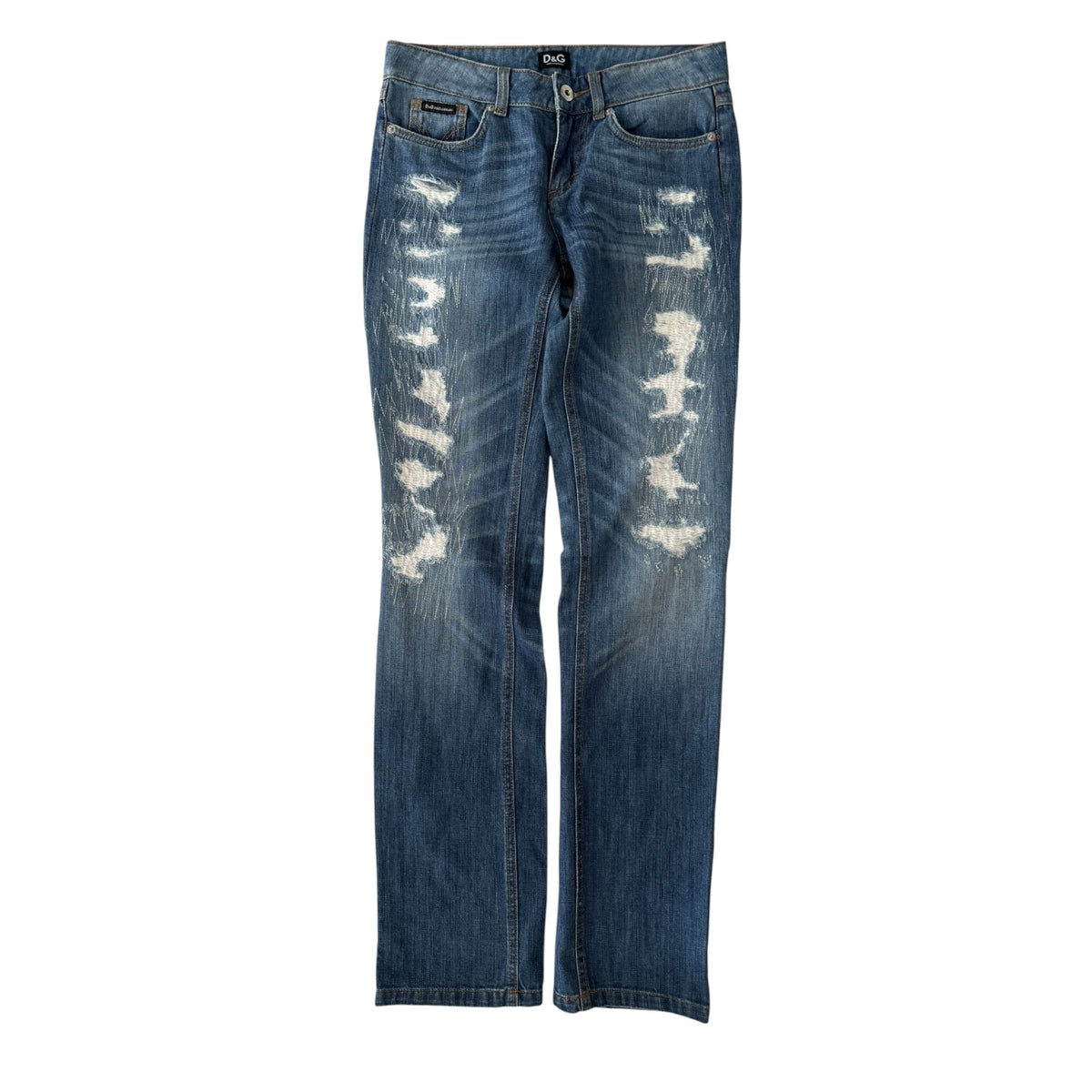 👖 Blugi Y2K Dolce & Gabbana Low Waisted Straight Fit – US 25 Damă - anbracaminte