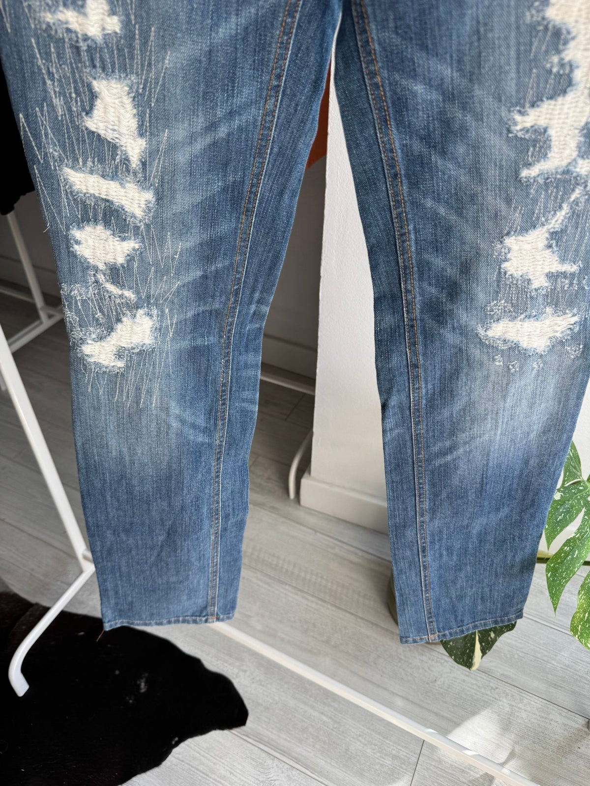 👖 Blugi Y2K Dolce & Gabbana Low Waisted Straight Fit – US 25 Damă - anbracaminte