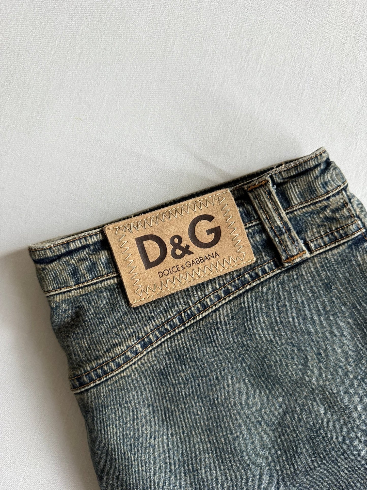 👖 Blugi Y2K Dolce & Gabbana pentru femei – Sandy Wash, Regular / Bootcut Fit, Mărimea US 30 - anbracaminte