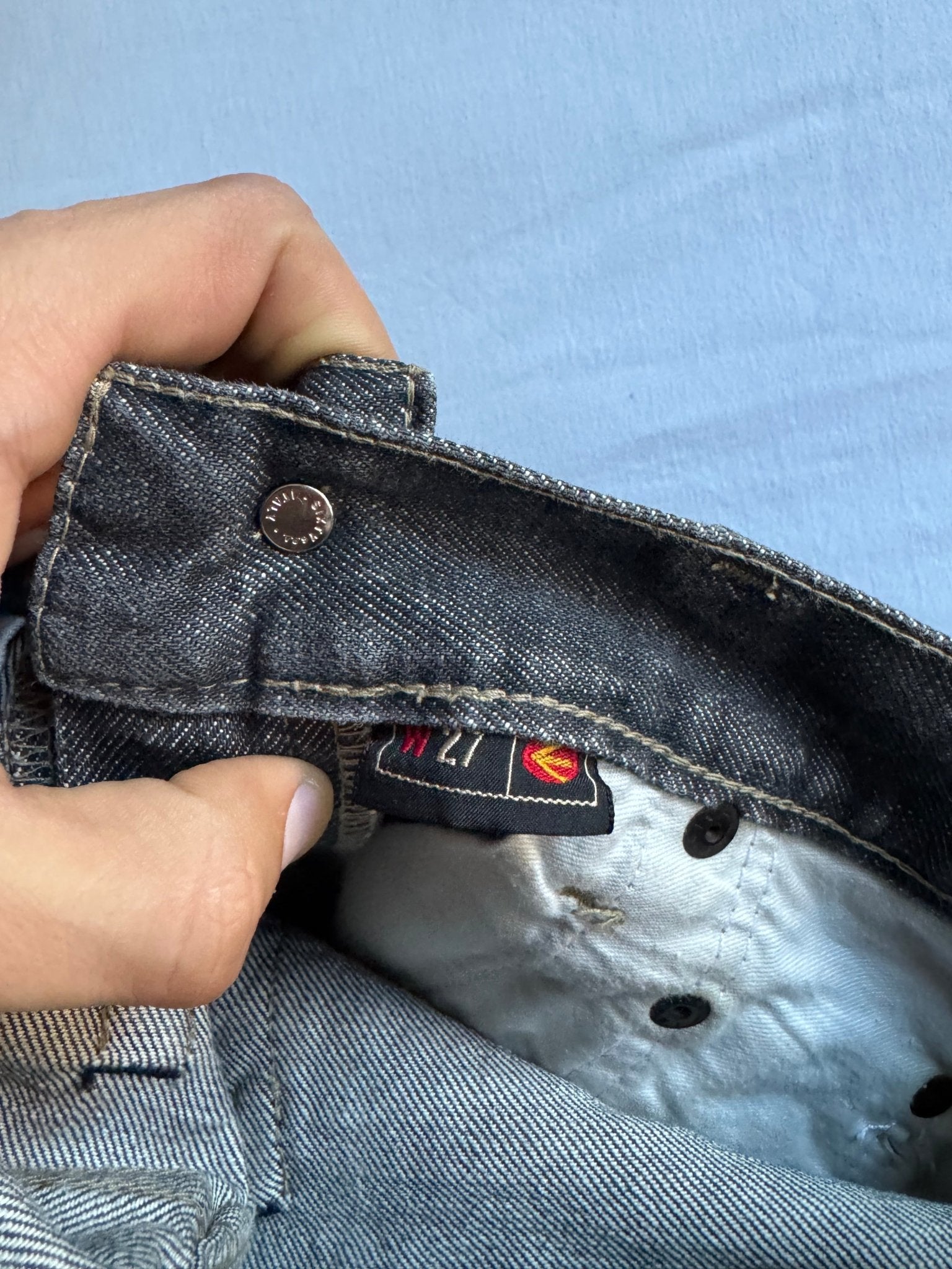 👖 Blugi Y2K Energie – Dark Grey – mărimea W27 - anbracaminte
