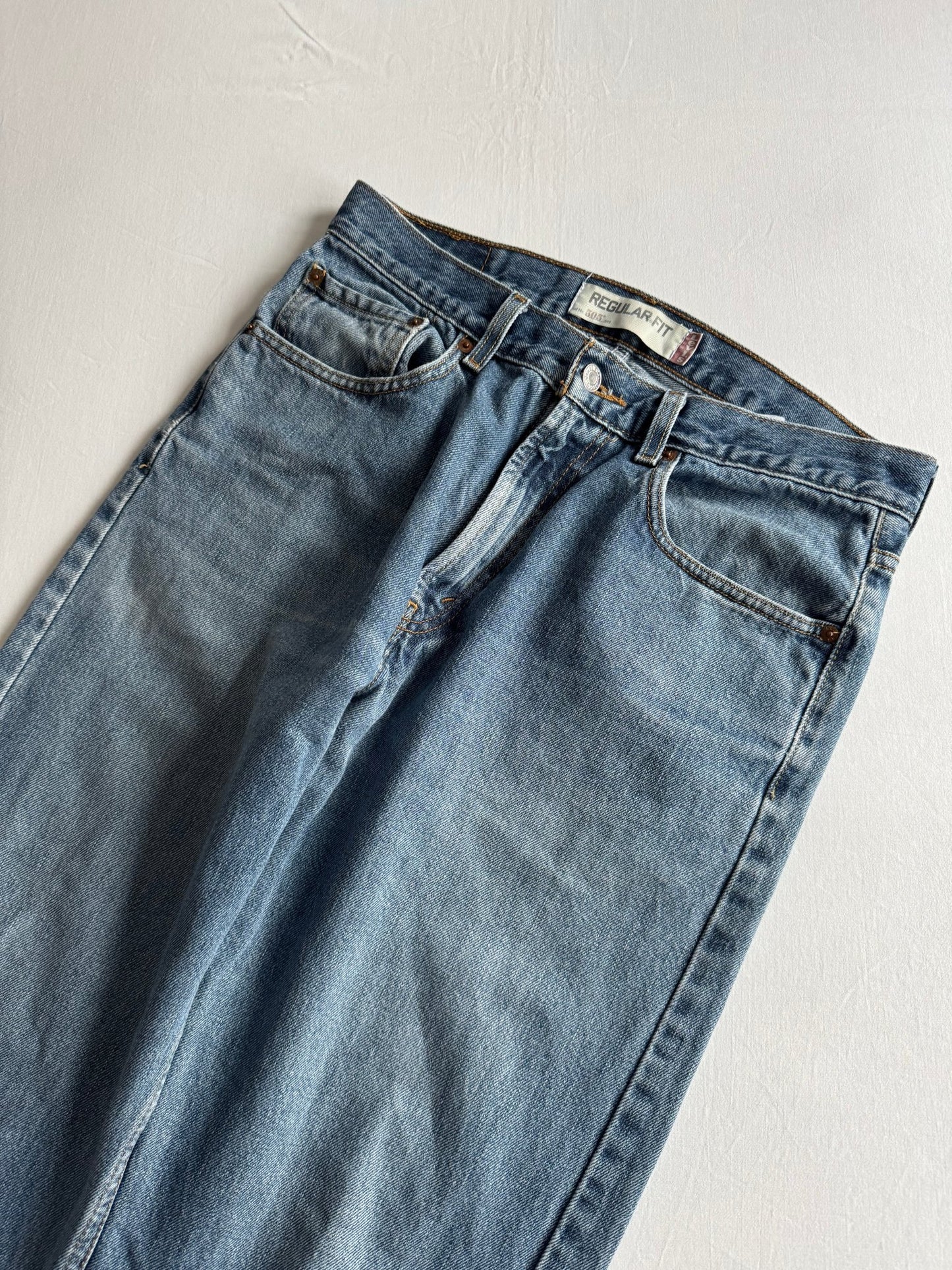 👖 Blugi Y2K Levi’s 505 Light Wash – W33 L32 (Relaxed Fit) - anbracaminte