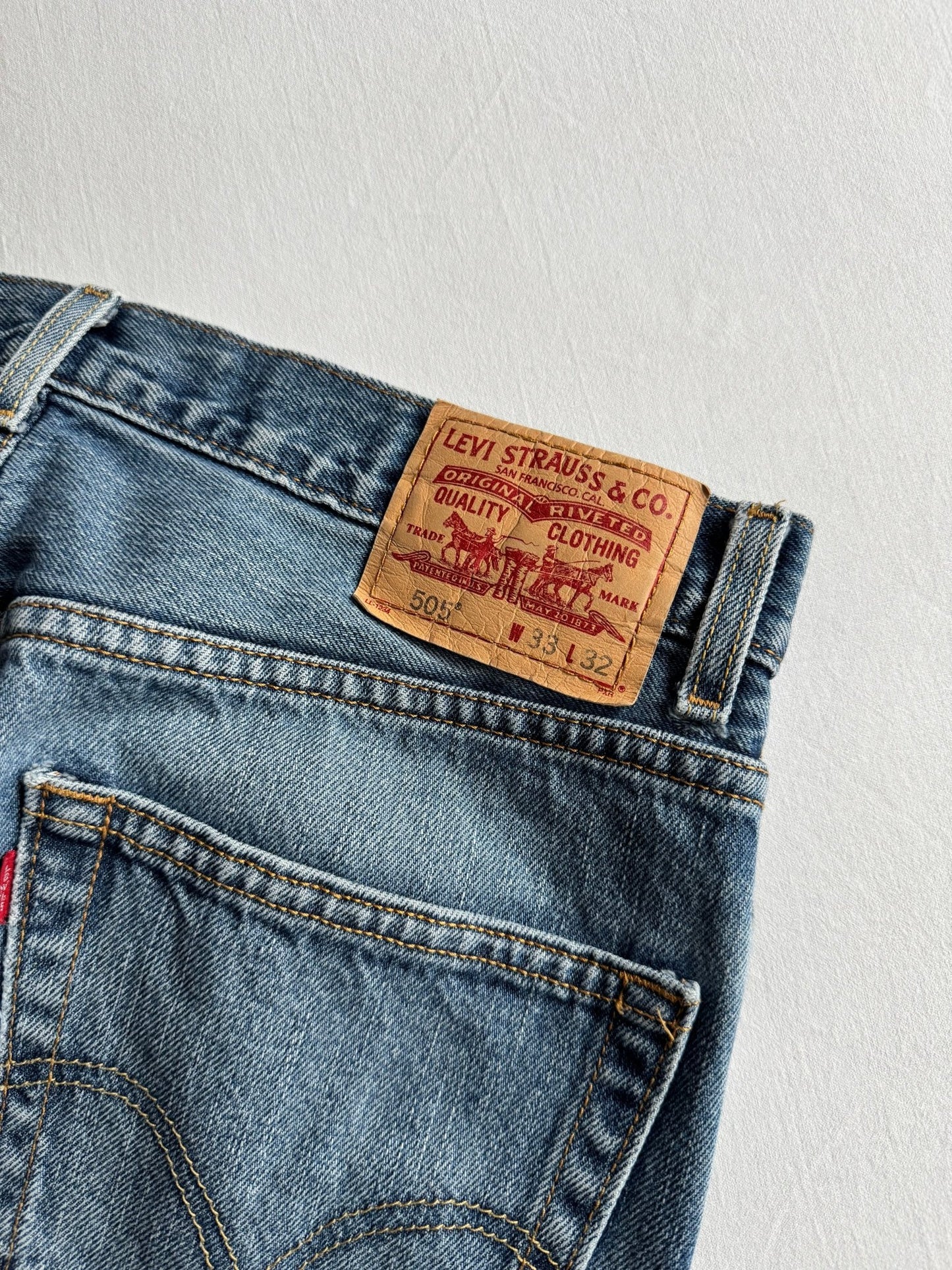 👖 Blugi Y2K Levi’s 505 Light Wash – W33 L32 (Relaxed Fit) - anbracaminte