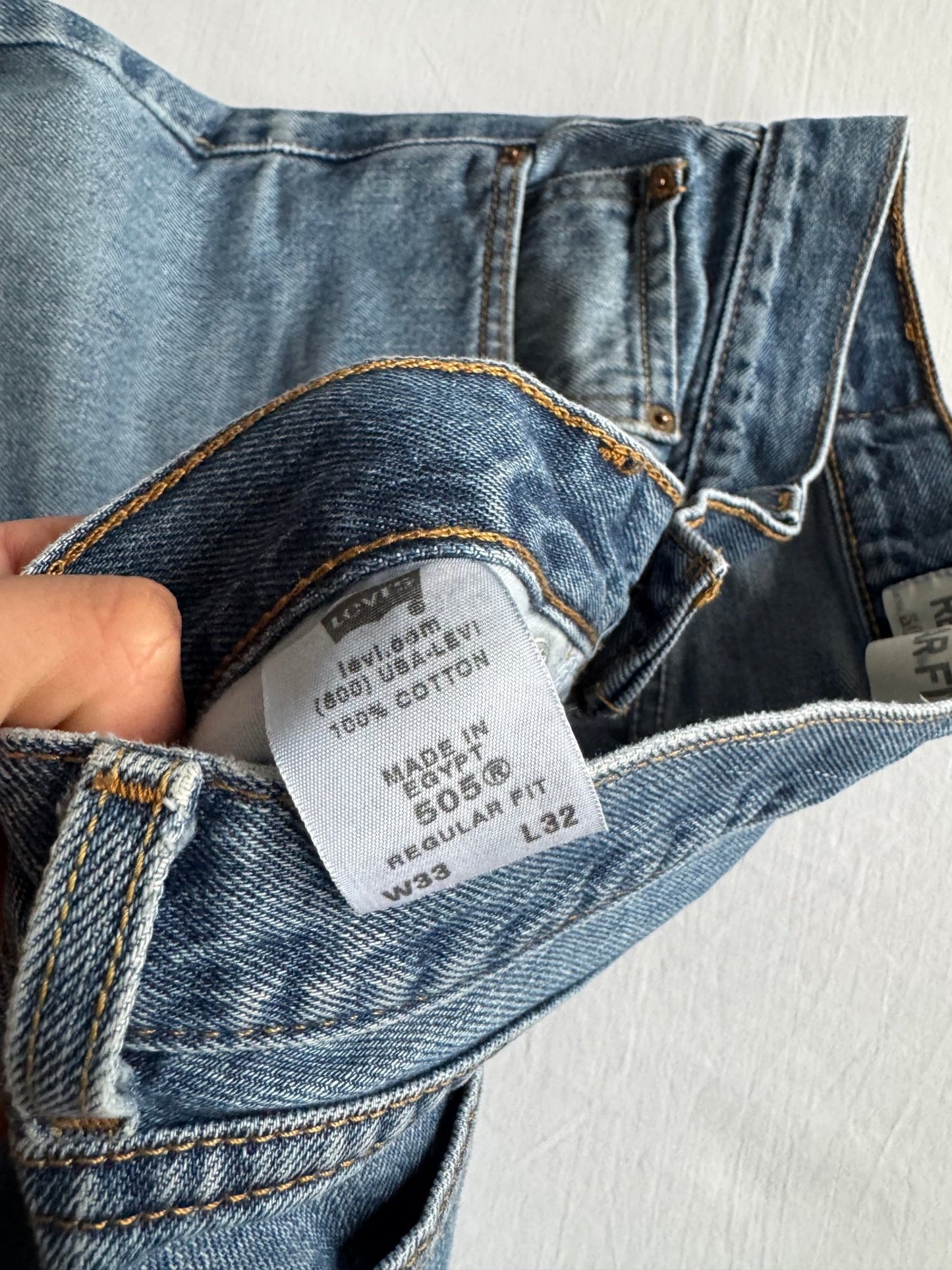 👖 Blugi Y2K Levi’s 505 Light Wash – W33 L32 (Relaxed Fit) - anbracaminte