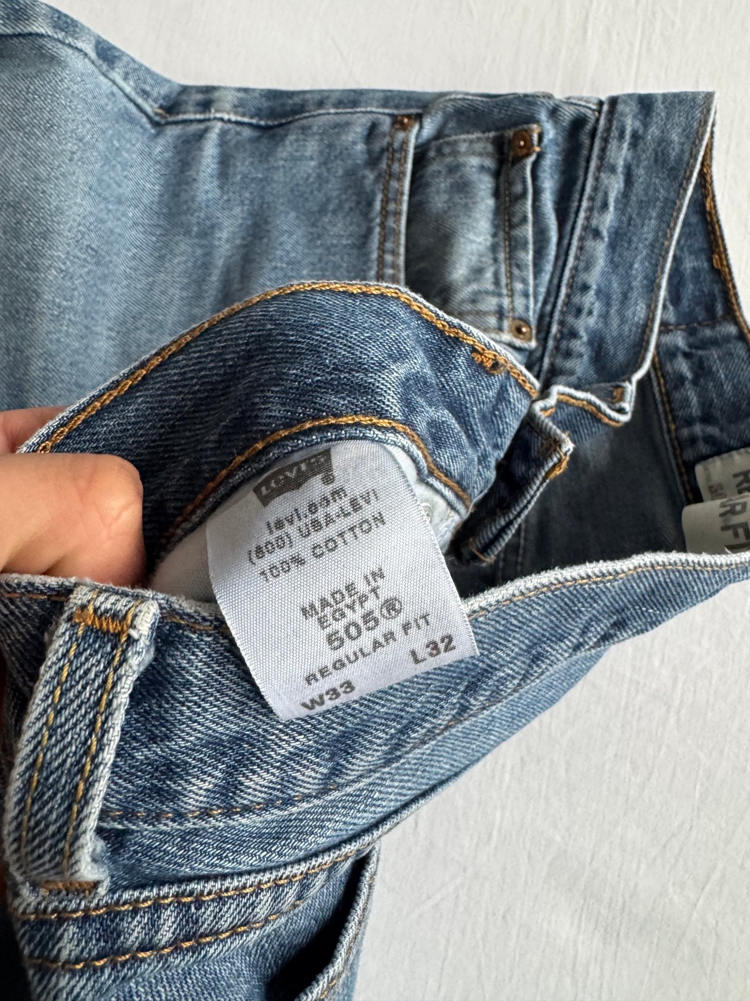 👖 Blugi Y2K Levi’s 505 Light Wash – W33 L32 (Relaxed Fit) - anbracaminte