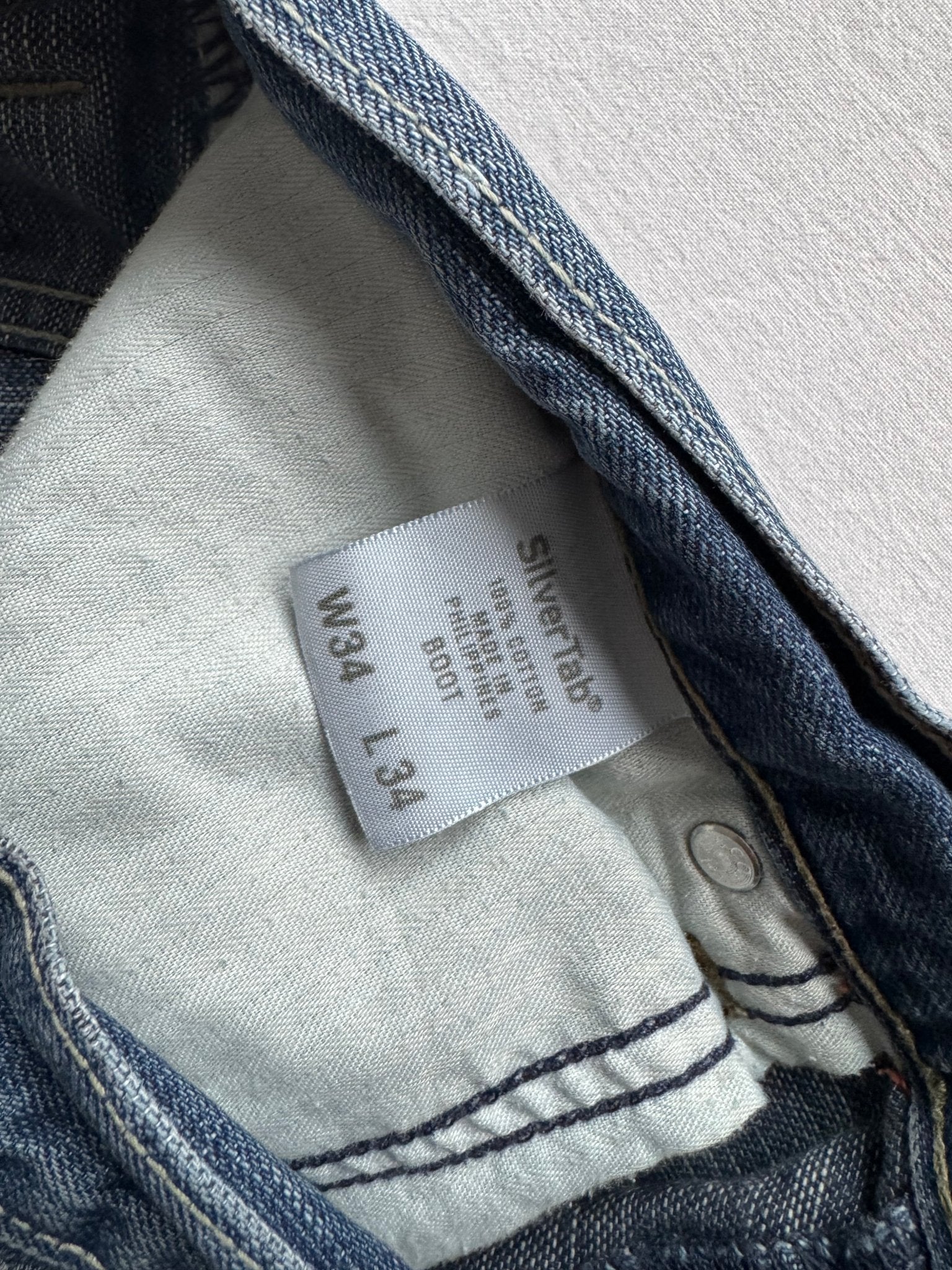 👖 Blugi Y2K Levi’s SilverTab – W34 L34 (Baggy / Slight Bootcut) - anbracaminte
