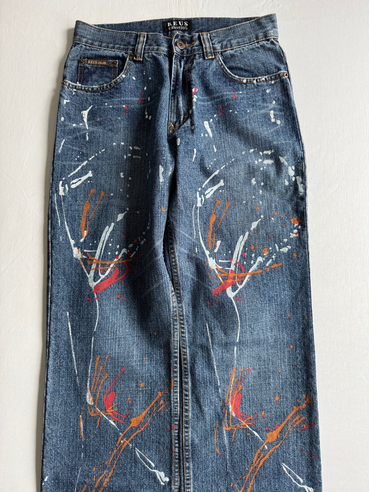 🎨 Blugi Y2K Painter – Relaxed Fit – US 29 - anbracaminte