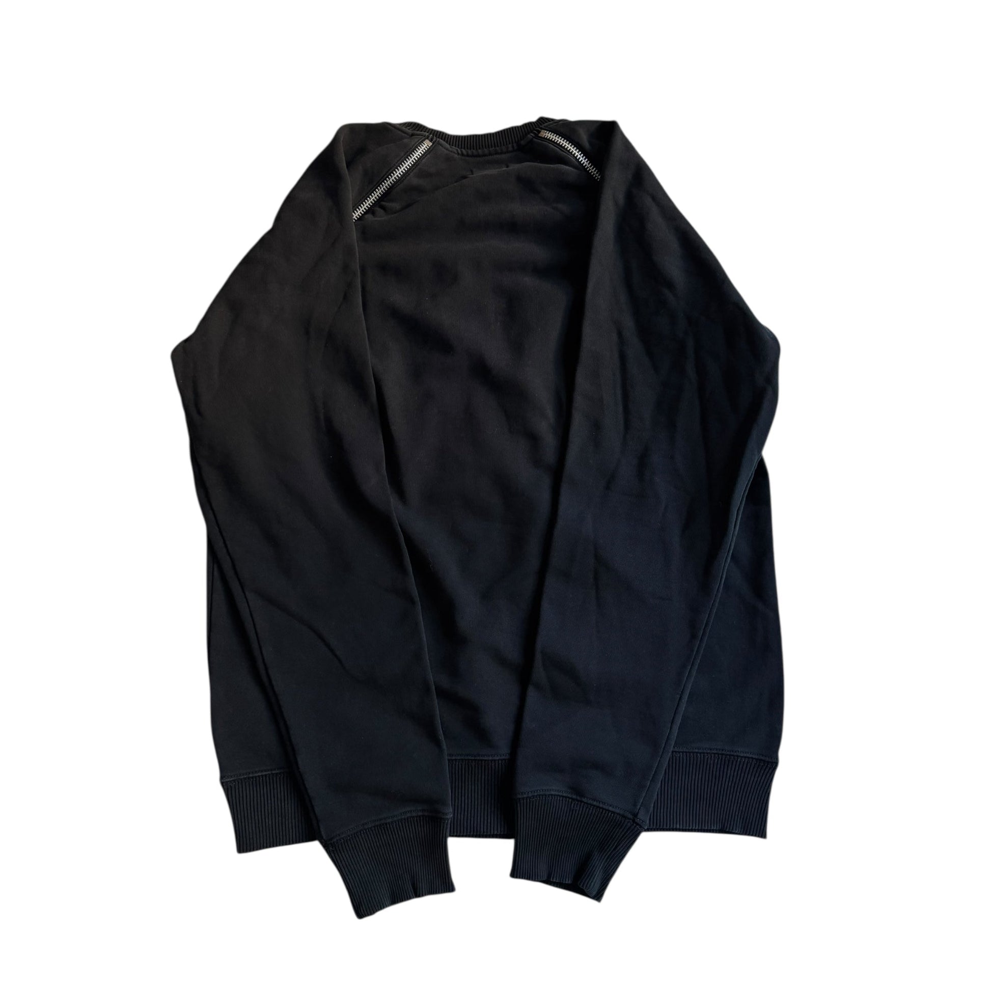 ⛽️ Bluză Diesel crewneck neagră cu fermoare – mărimea L - anbracaminte