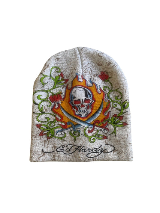 Căciulă Y2K Ed Hardy Printed – One Size - anbracaminte