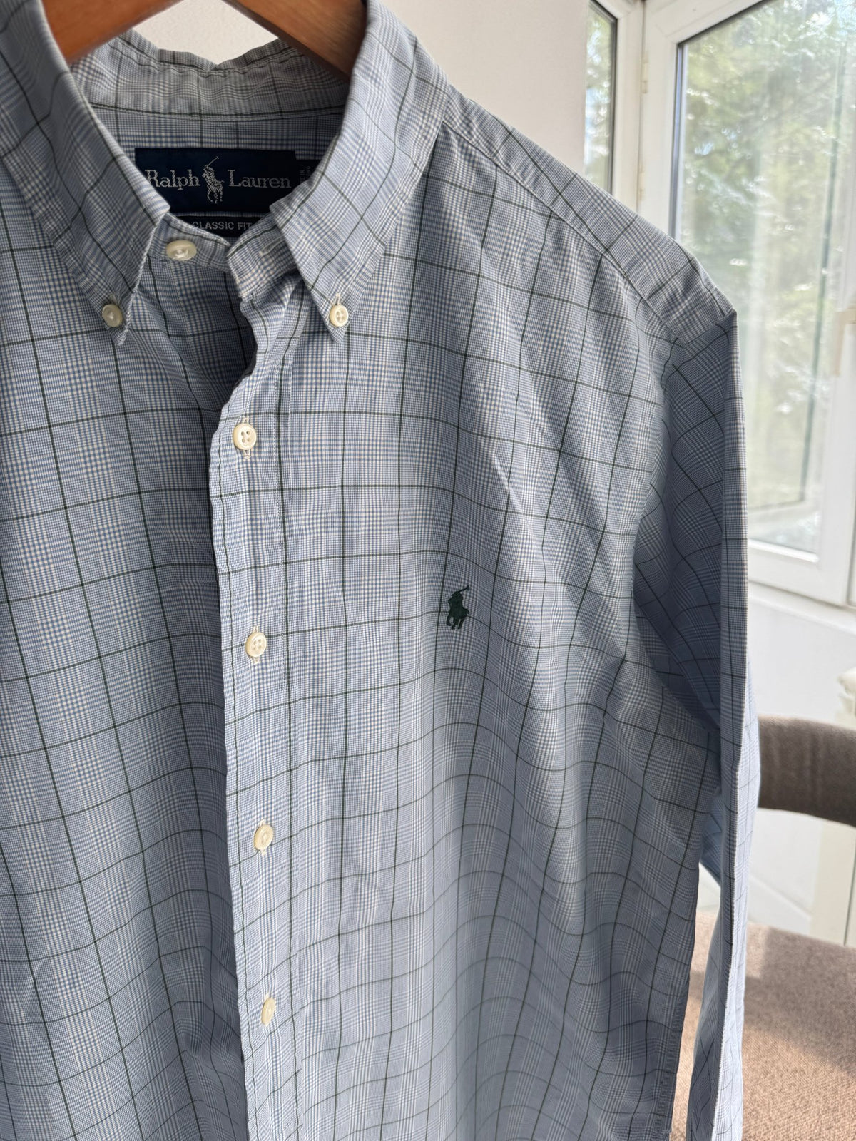 🐴 Cămașă Carouri Polo Ralph Lauren Vintage | Relaxed Fit – L Bărbați - anbracaminte