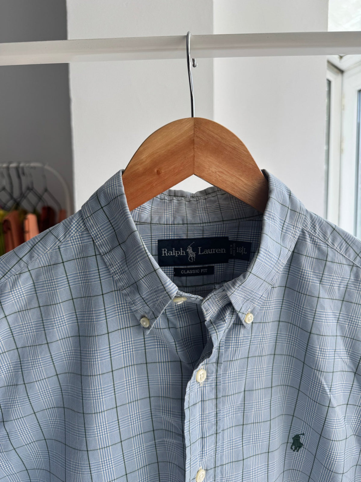 🐴 Cămașă Carouri Polo Ralph Lauren Vintage | Relaxed Fit – L Bărbați - anbracaminte