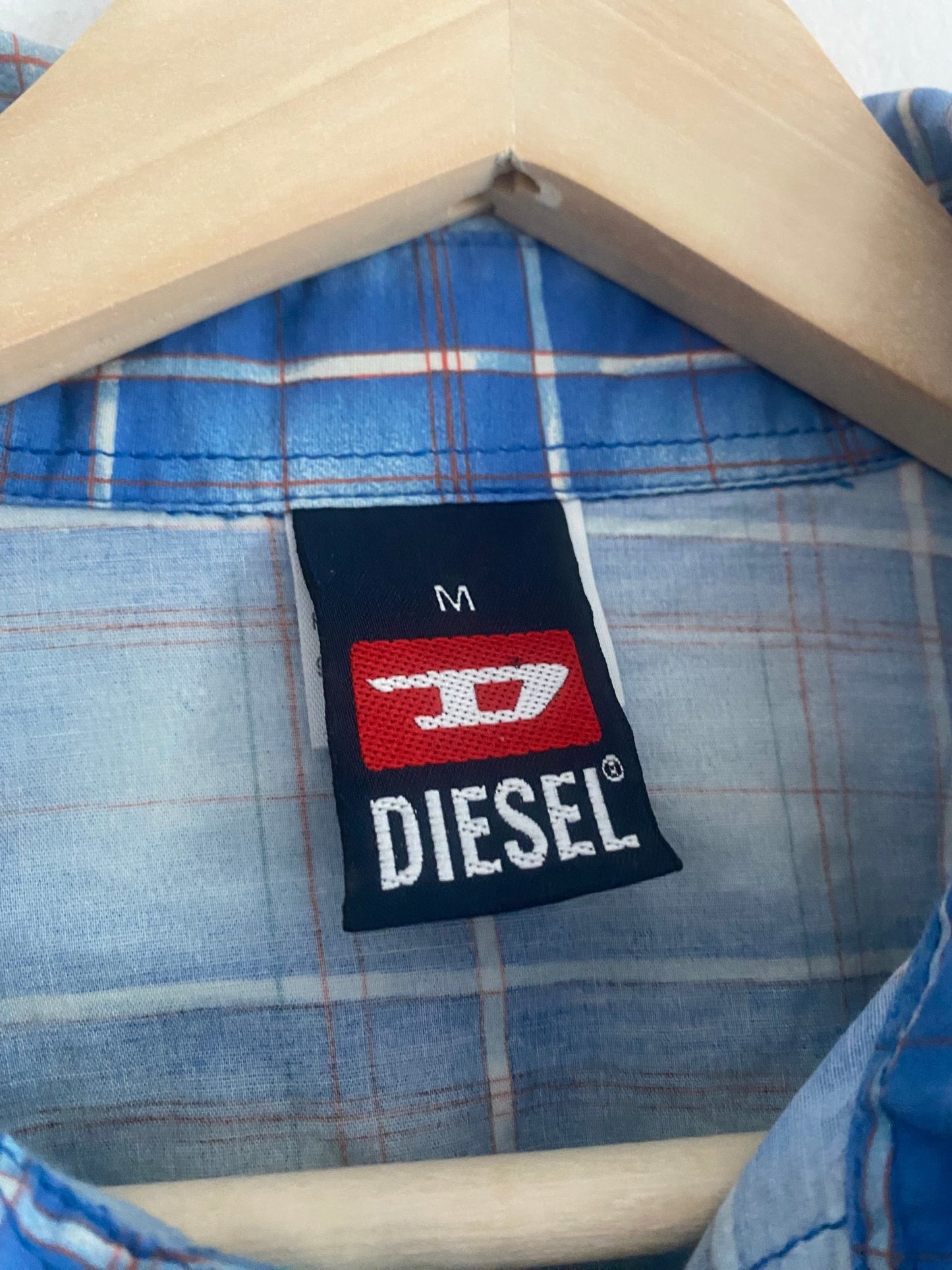 👚 Cămașă Diesel Printed Albastru – Mărime M (Femei) - anbracaminte