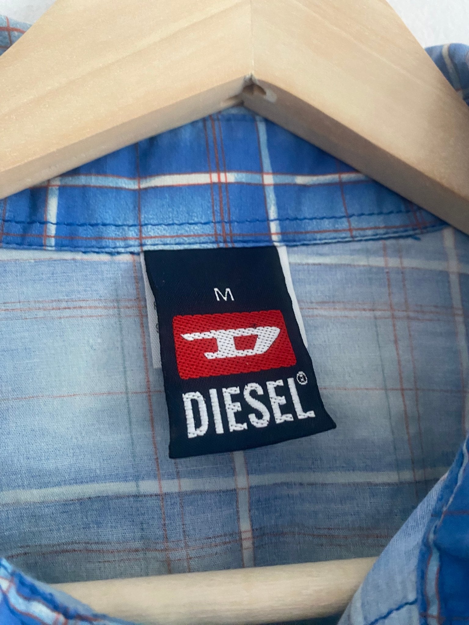 👚 Cămașă Diesel Printed Albastru – Mărime M (Femei) - anbracaminte