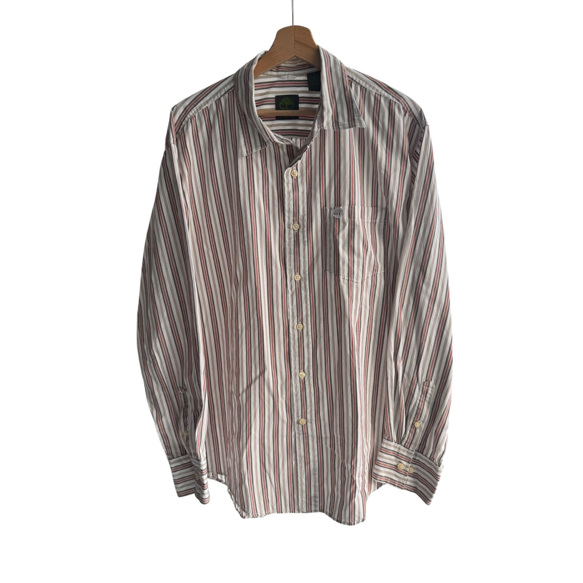 🪵 Cămașă Dungi Verticale Timberland Vintage | Relaxed Fit – L Bărbați - anbracaminte