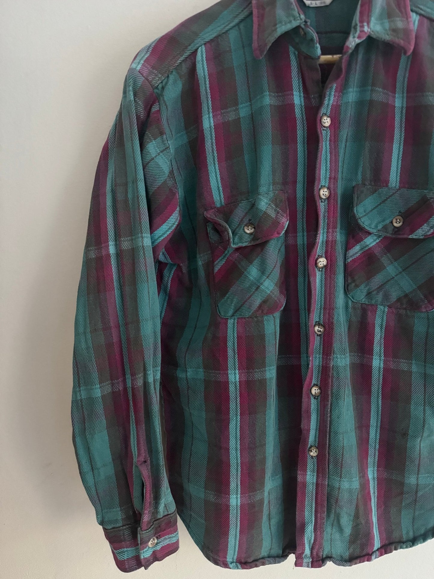 👕 Cămașă Flannel Five Brother anii ’70 – Made in USA – M Bărbați - anbracaminte
