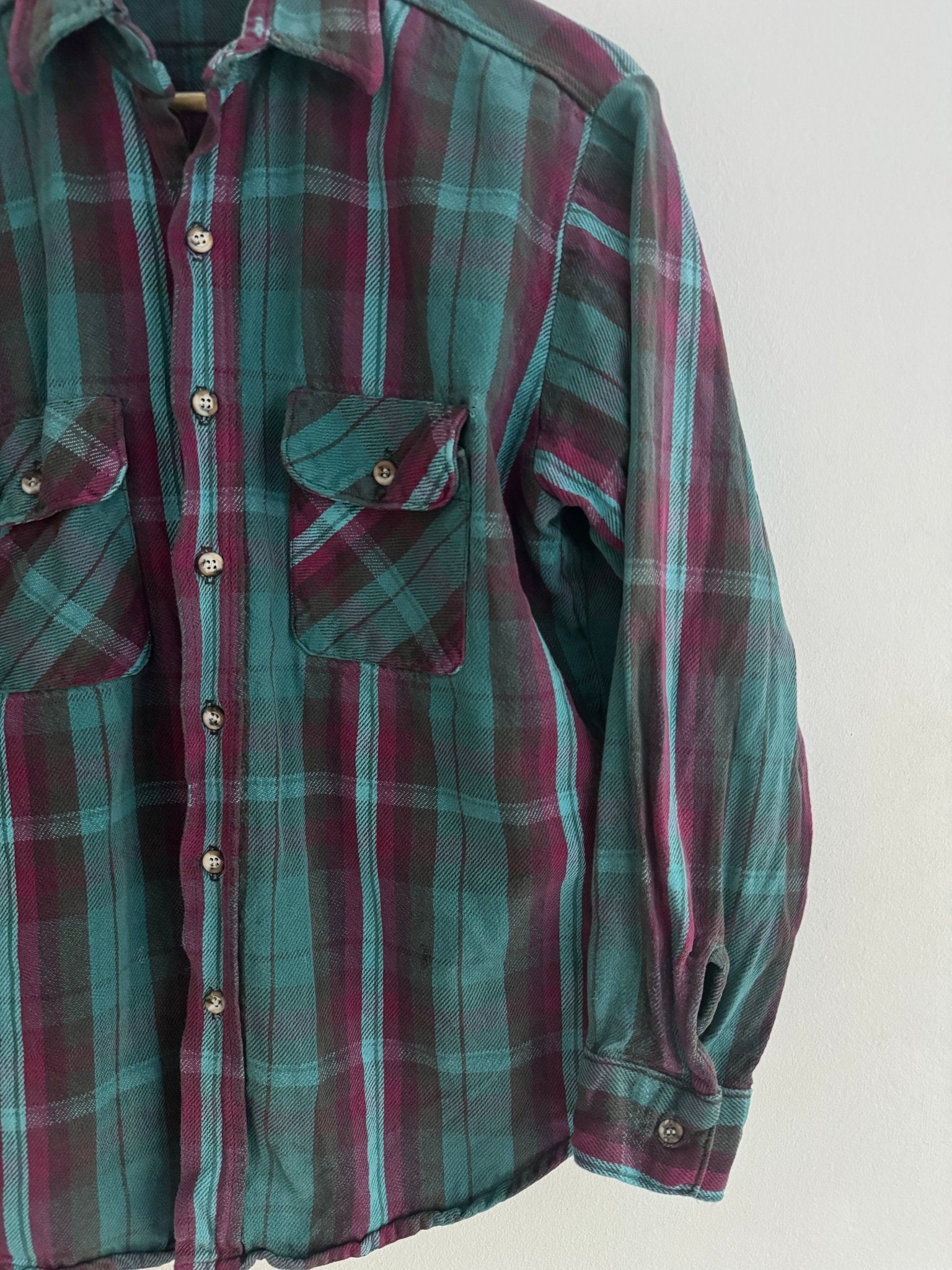 👕 Cămașă Flannel Five Brother anii ’70 – Made in USA – M Bărbați - anbracaminte