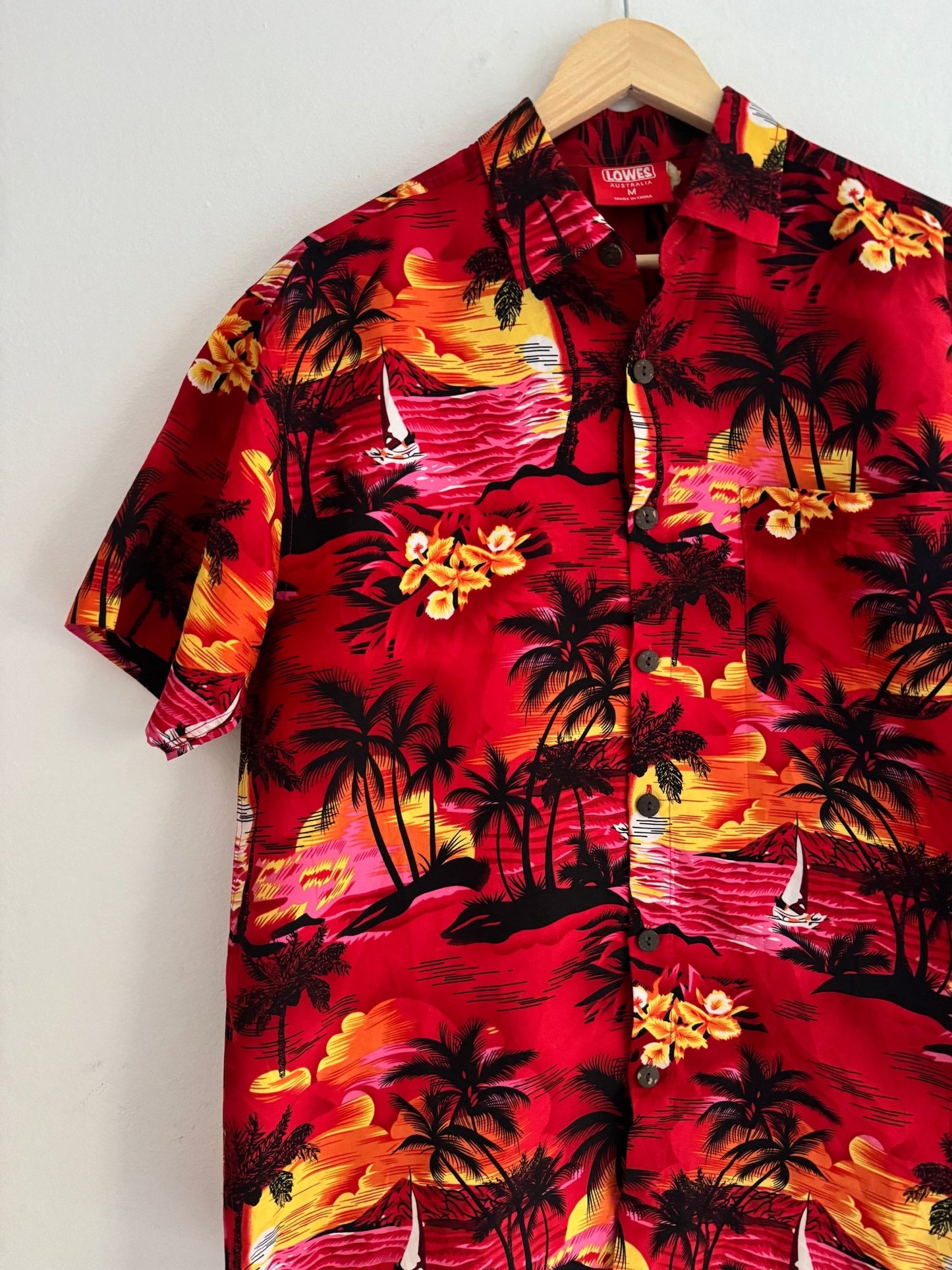 🌺 Cămașă Hawaiiană cu Print – M - anbracaminte