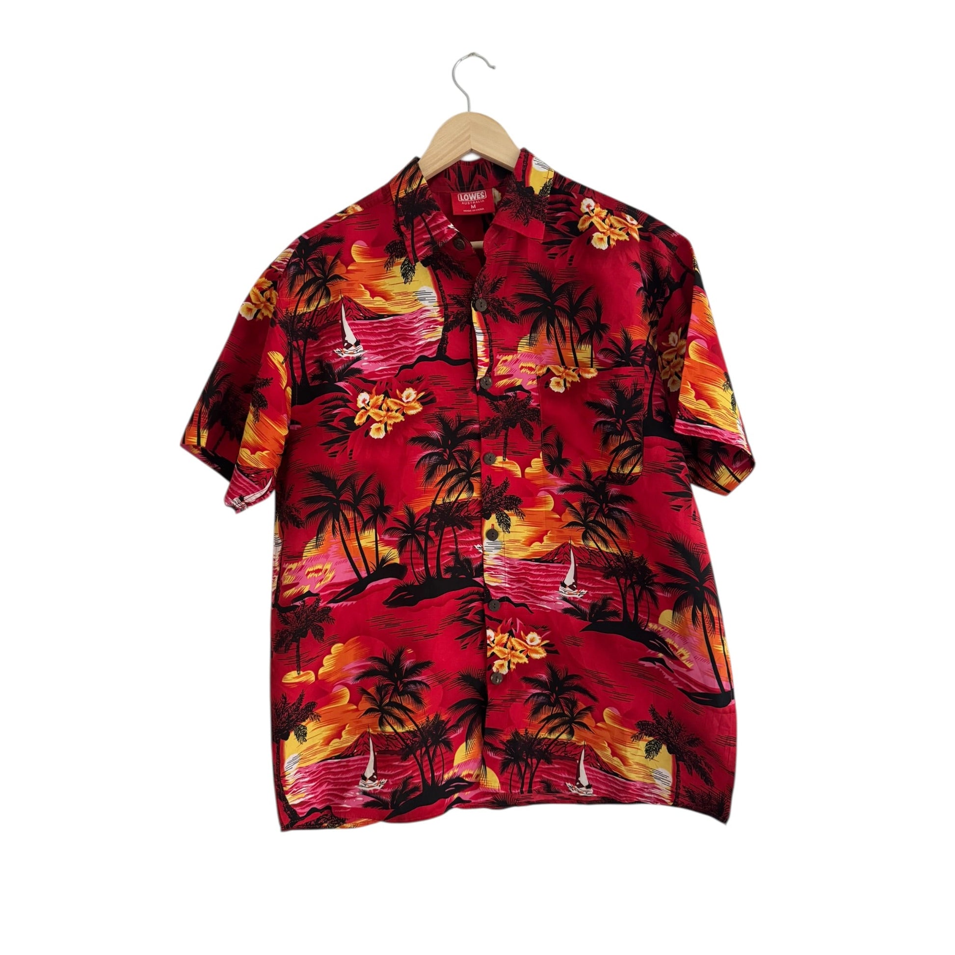 🌺 Cămașă Hawaiiană cu Print – M - anbracaminte