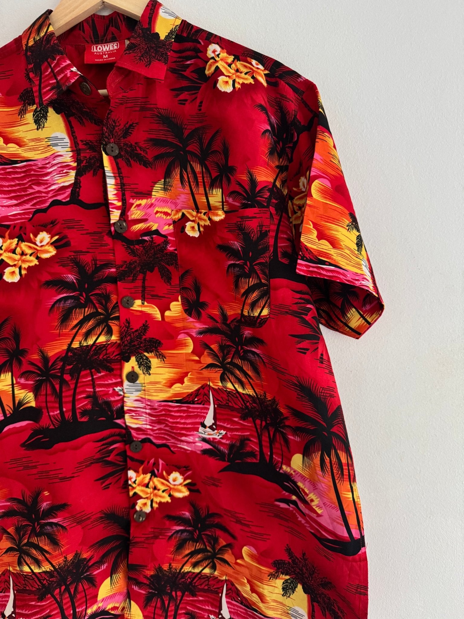 🌺 Cămașă Hawaiiană cu Print – M - anbracaminte