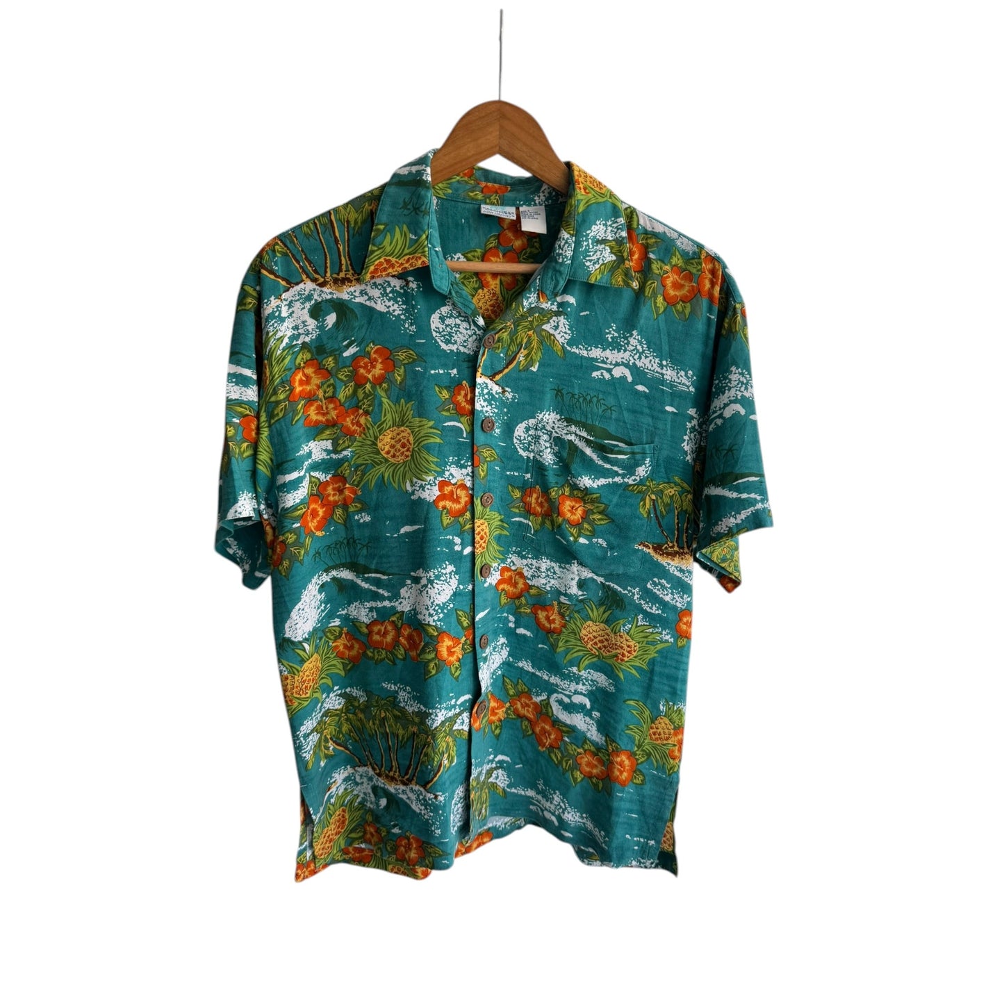 🌺 Cămașă Hawaiiană Vintage Bărbați din Rayon – S - anbracaminte