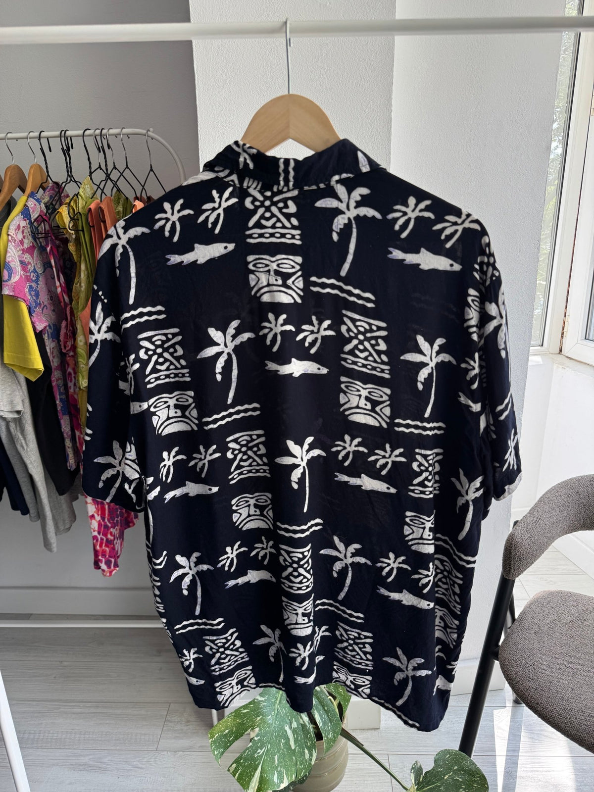 🏄‍♂️ Cămașă Imprimată Vintage Navy - Made in Australia – L Bărbați - anbracaminte