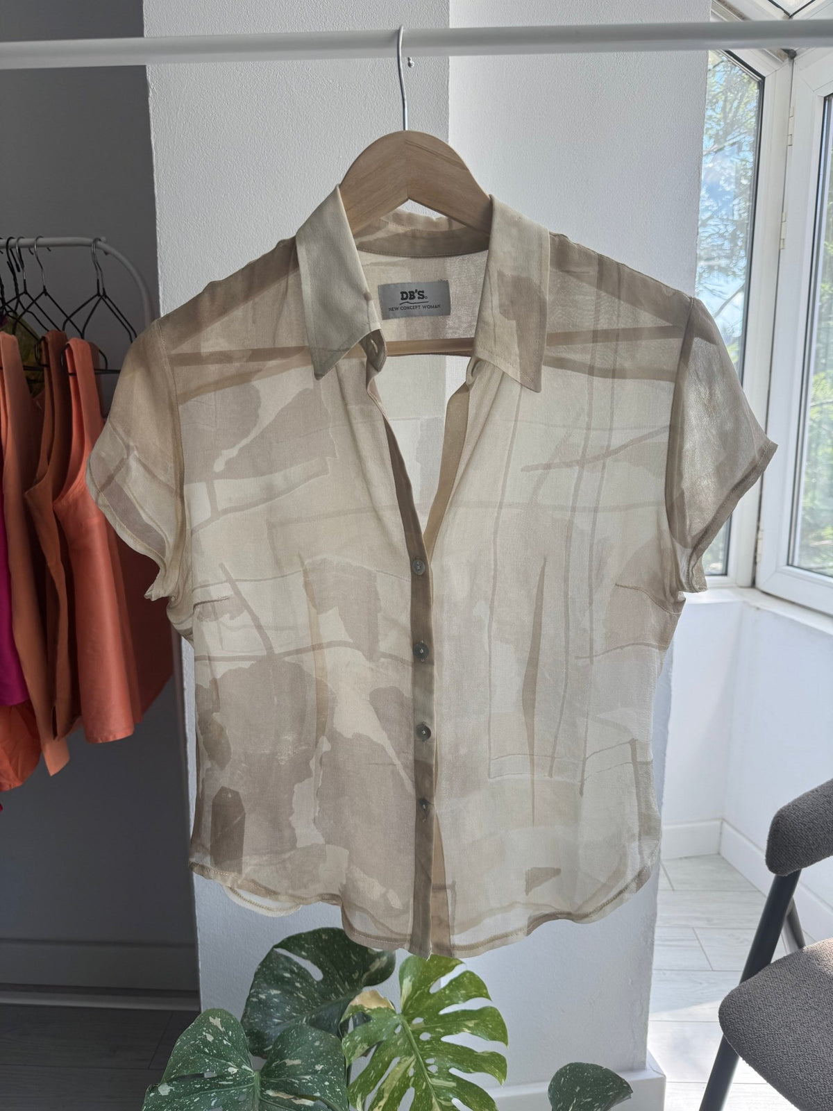 ☀️ Cămașă Mătase Printed Y2K | Made in Italy – L Damă (EU 40) - anbracaminte