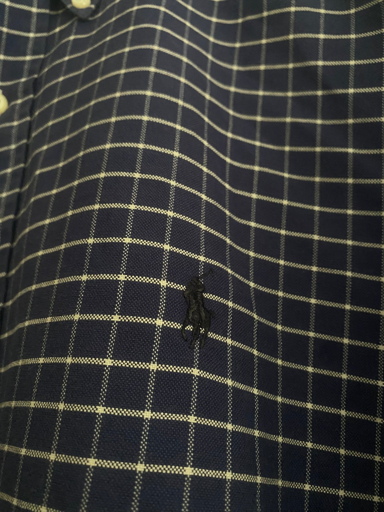 Cămașă Polo by Ralph Lauren – Carouri Navy, Bumbac Gros, Mărime XL (17) - anbracaminte