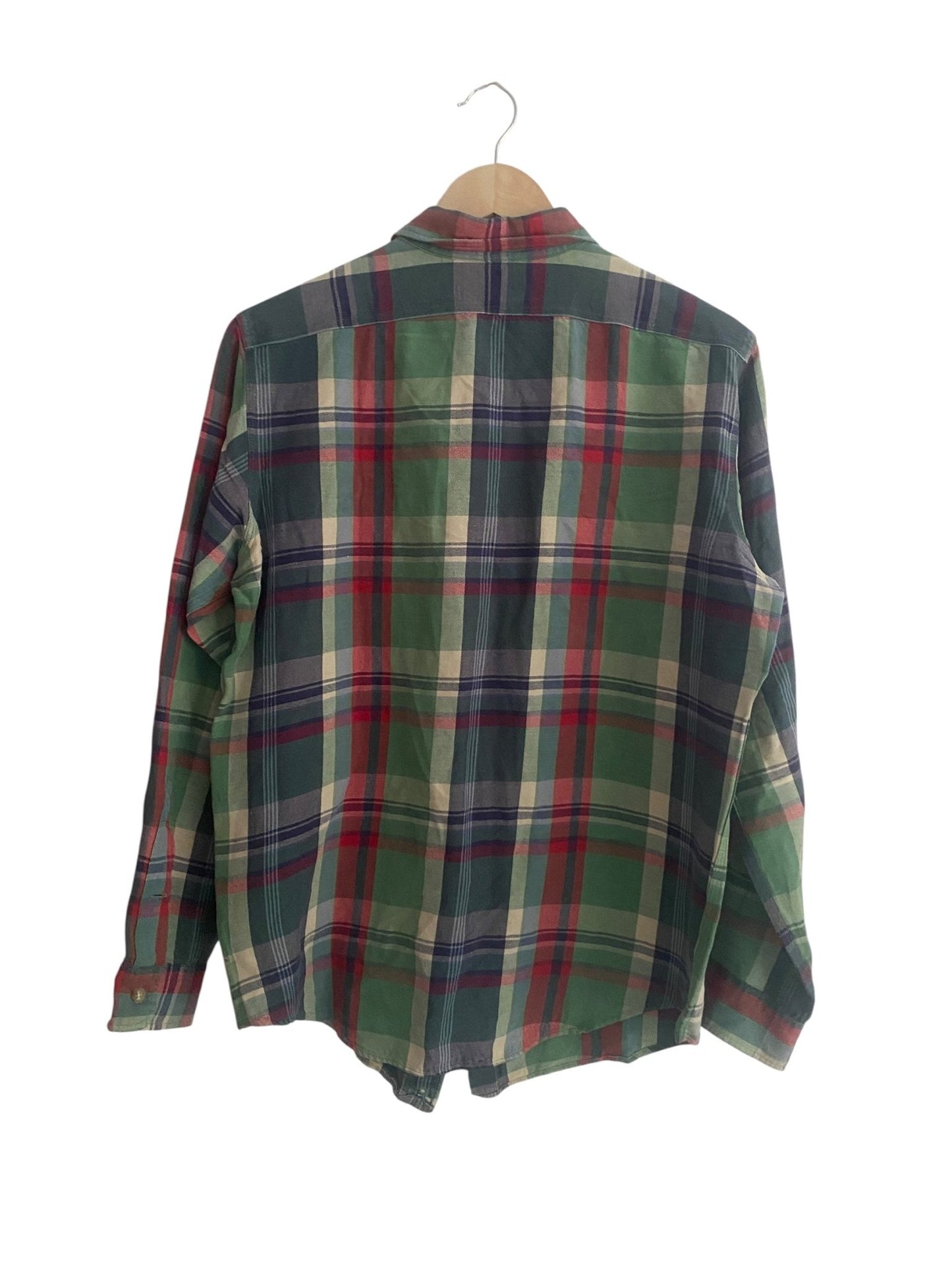 Cămașă Polo by Ralph Lauren – Flanelă Rugged din In și Mătase, Mărime M - anbracaminte