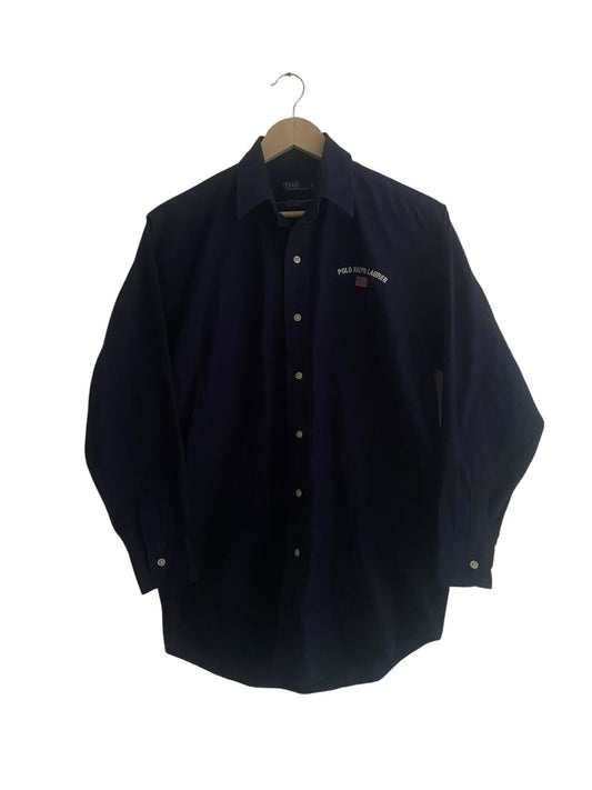 Cămașă Polo Ralph Lauren Navy – Logo Mare Pe Piept, Mărime L (Femei) - anbracaminte
