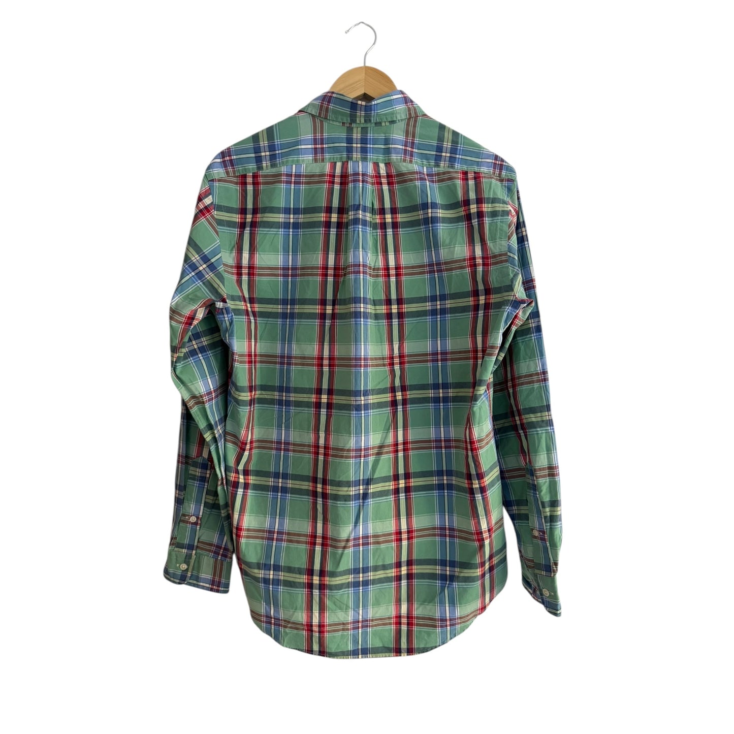 🐴 👔 Cămașă Ralph Lauren în carouri verde, albastru și roșu – Mărimea M - anbracaminte