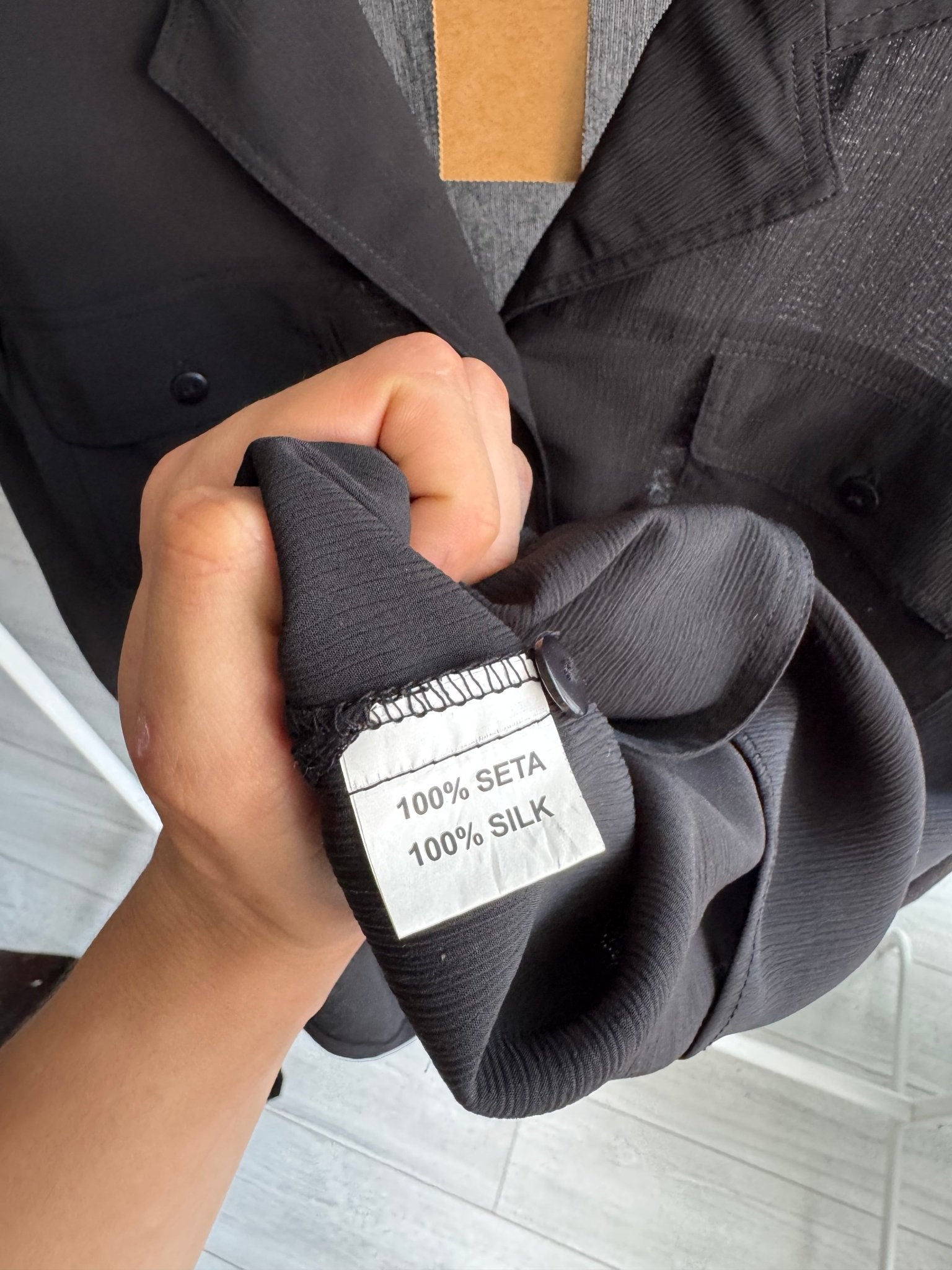 ✨ Cămașă Vintage Damă din Mătase – L – Made in Italy - anbracaminte