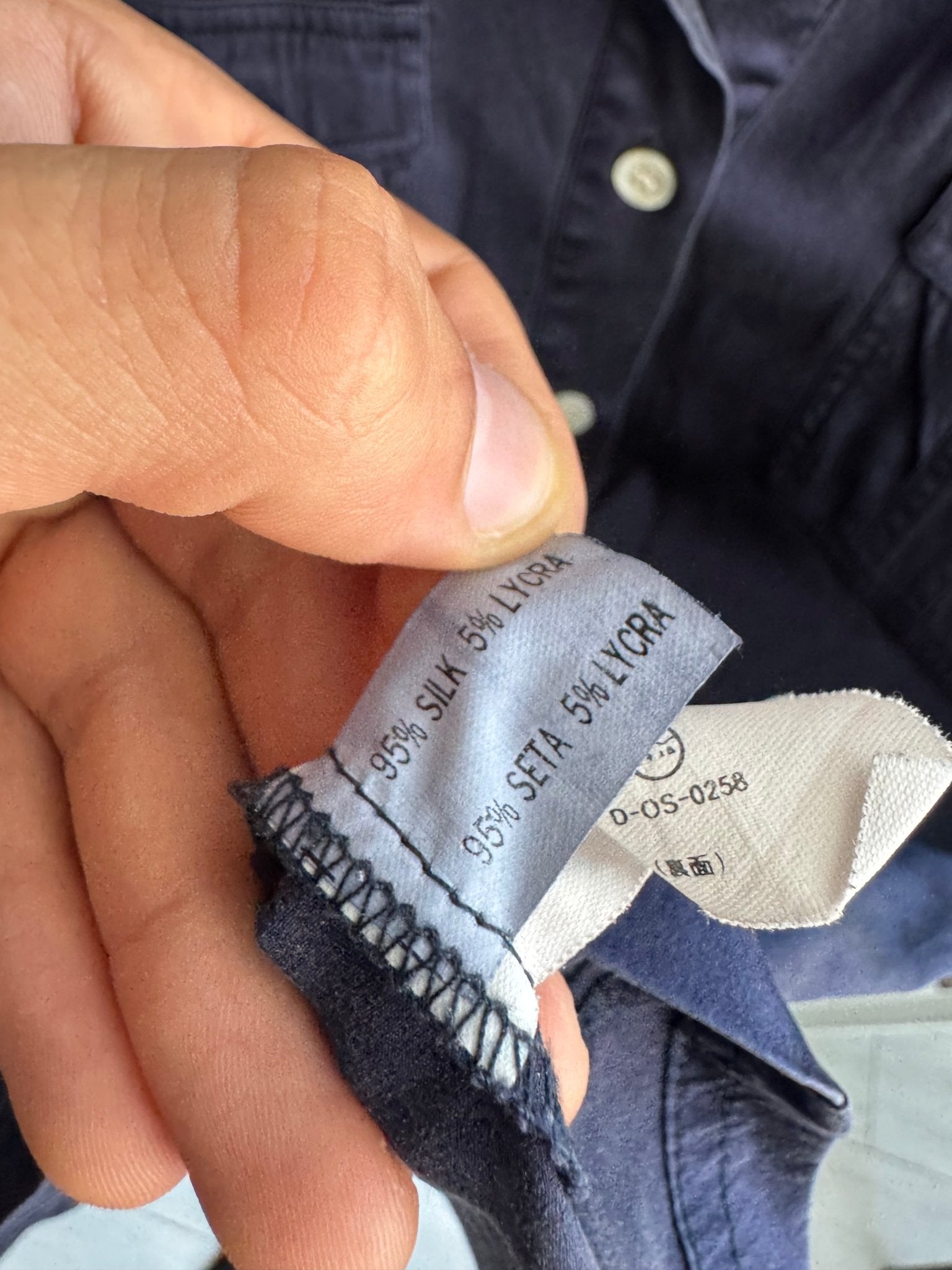 ✨ Cămașă Vintage Damă Navy din Mătase – M - anbracaminte