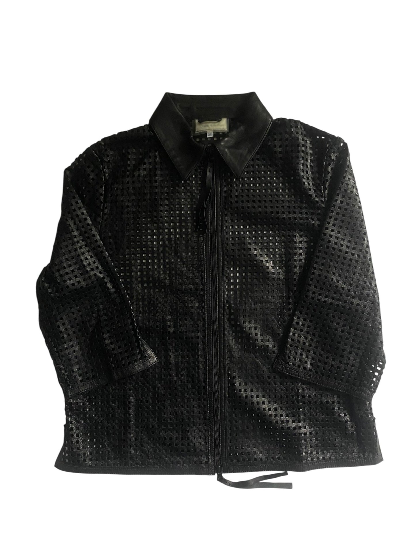 🖤 Cămașă Vintage din Piele Transparentă – Mărime L (Fit S/M) - anbracaminte
