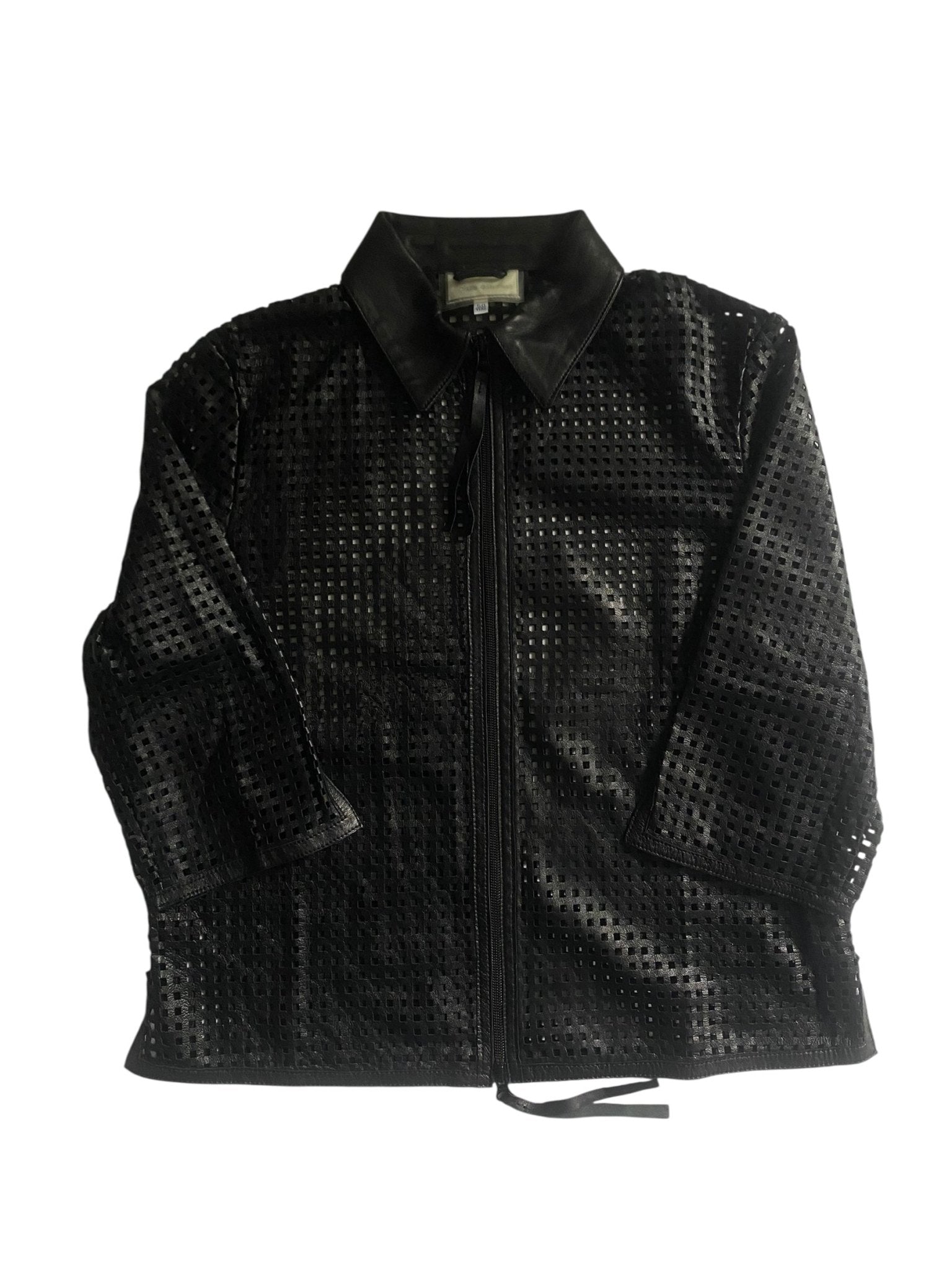 🖤 Cămașă Vintage din Piele Transparentă – Mărime L (Fit S/M) - anbracaminte
