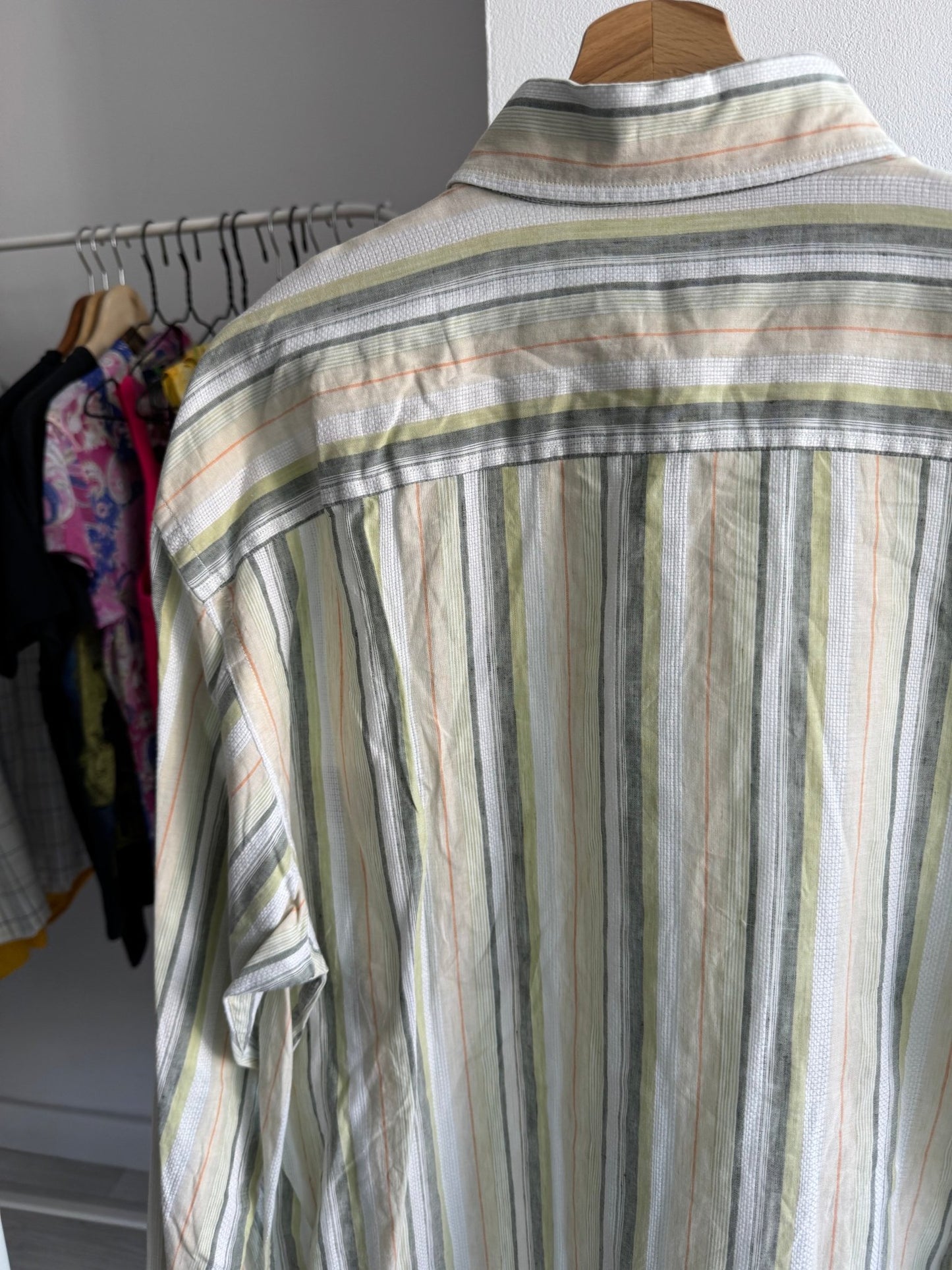 👔 Cămașă Vintage Ermenegildo Zegna cu Dungi Verticale – XL Bărbați - anbracaminte